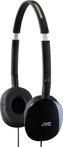 JVC Flats On-Ear Wired Headphones – Flat Foldable Design – 30mm Driver for Po…