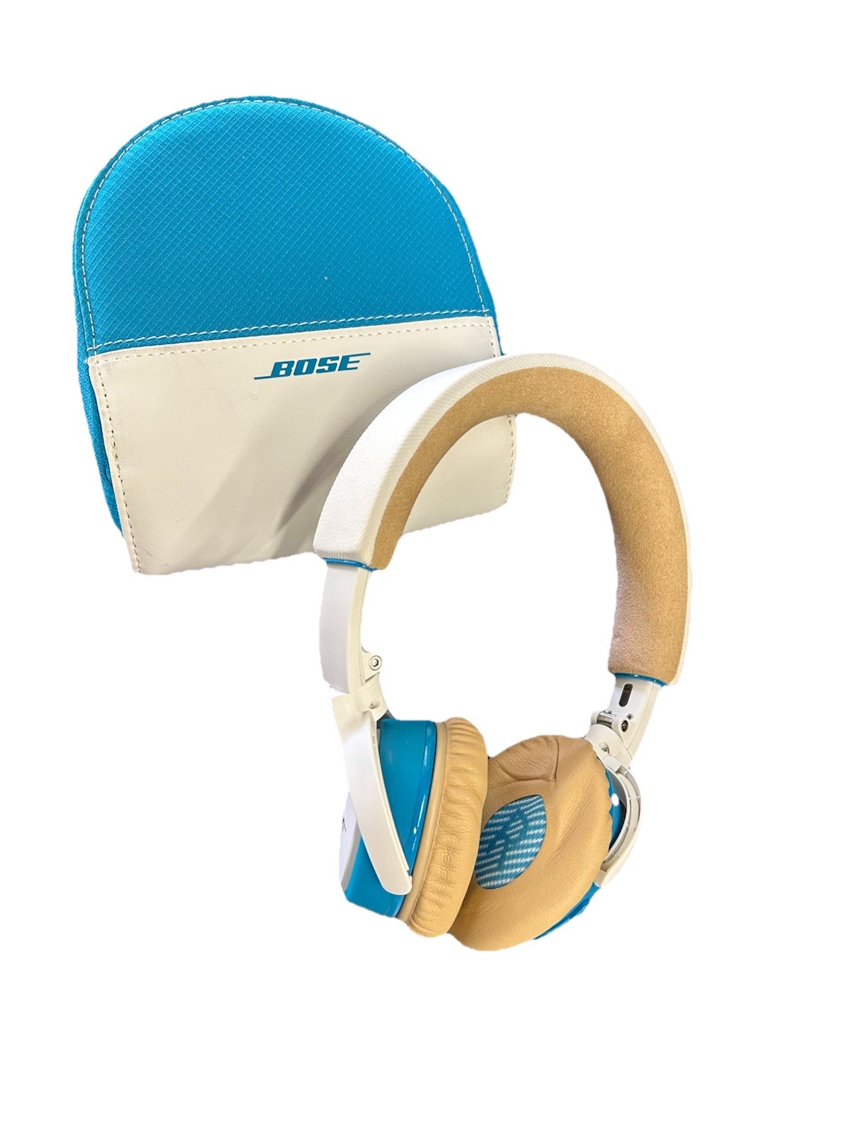 Bose Soundlink On-ear Headphones with Aux and Case Teal/White