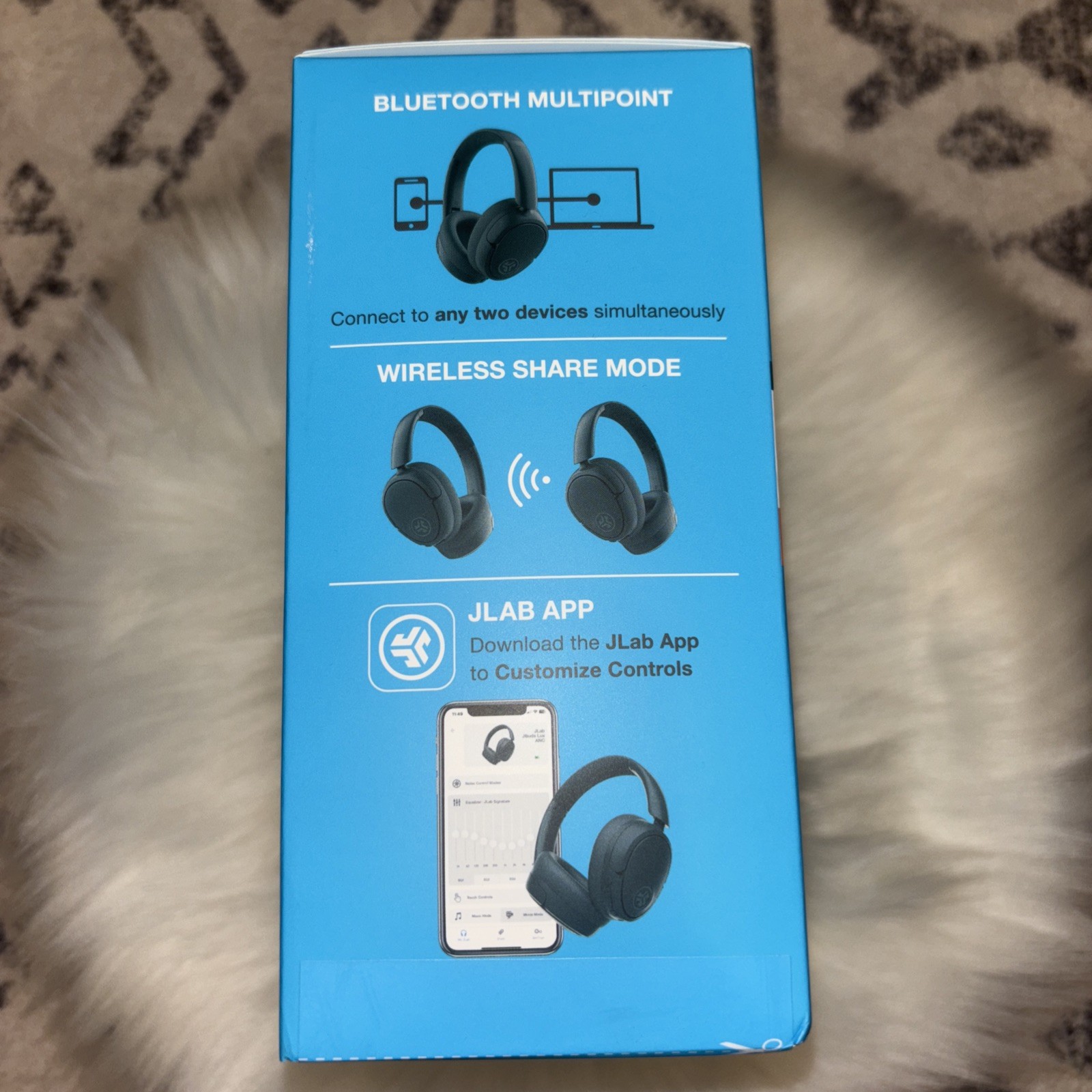 JLab JBuds Lux Sage Gray Noise Canceling Bluetooth Wireless Headphones Graphite