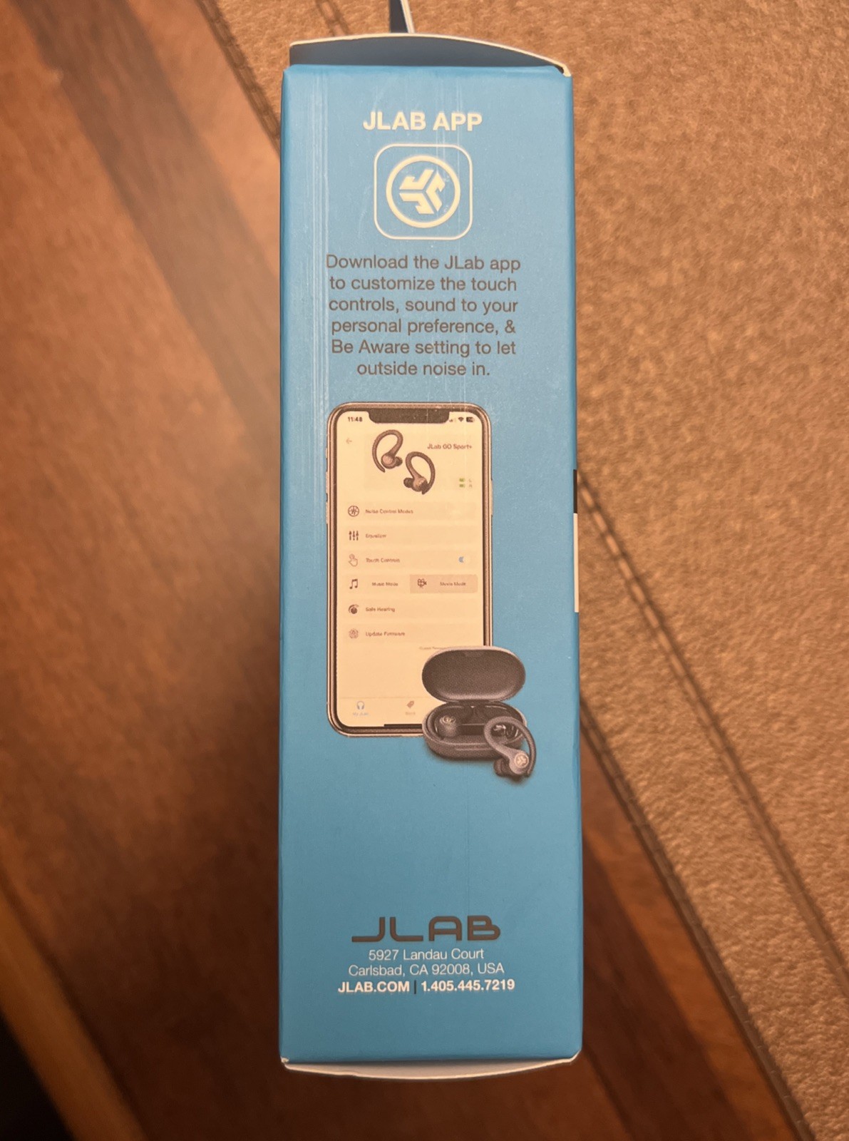 JLab Go Sport True Wireless Bluetooth Earbuds w/ Charging Case – Black Graphite