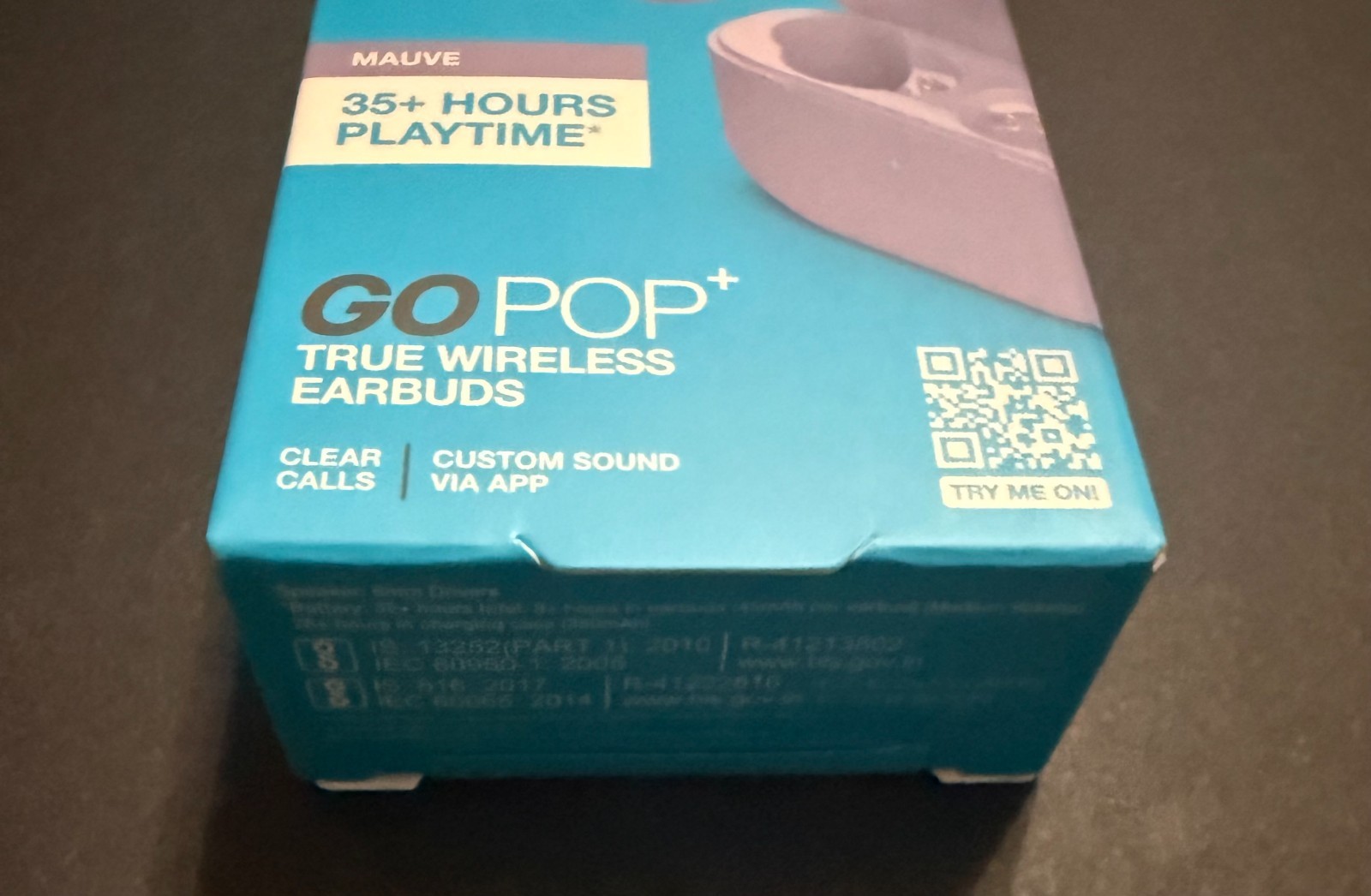 BRAND NEW IN BOX: MAUVE JLab Go POP+ True Wireless Earbuds 35+ hours playtime