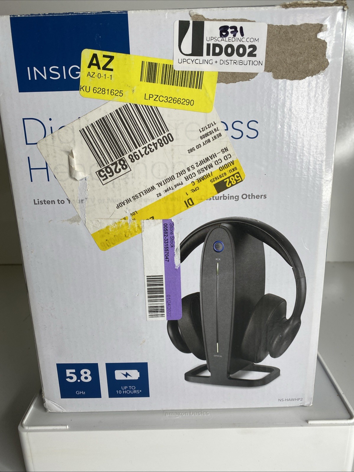 Insignia™ Digital Wireless Headphones 5.8 GHz Listen To Your Tv Or Music