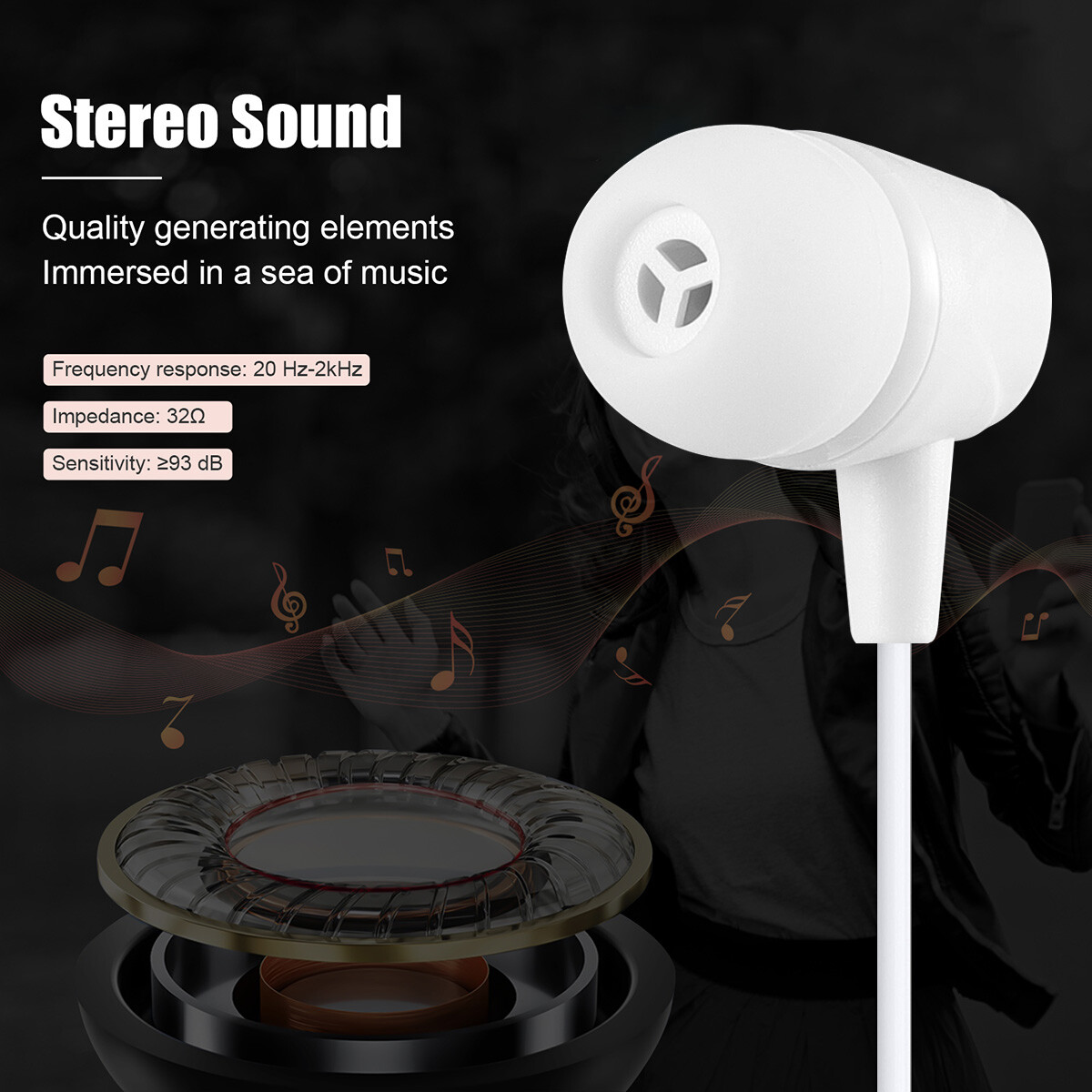 5 Pack USB Type-C Wired Headphones In-ear Headset Earphones w/Mic Universal New