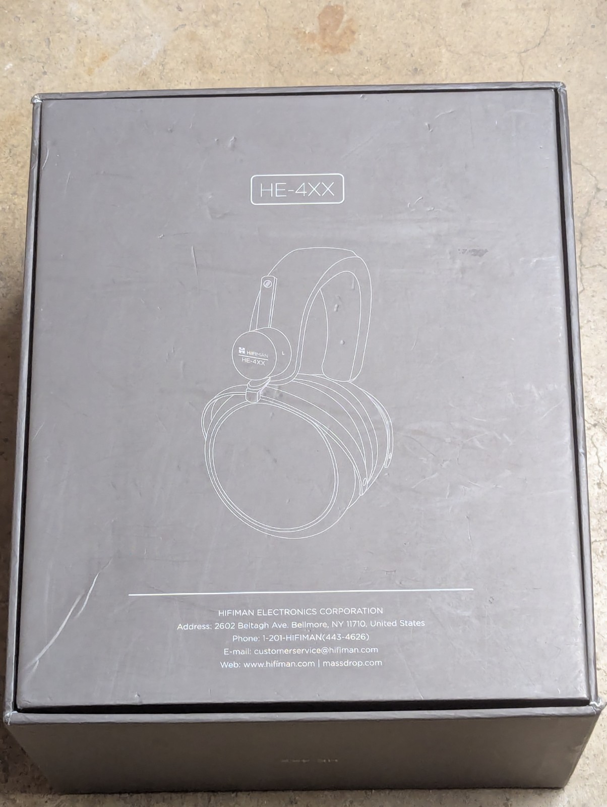 Hifiman Massdrop HE-4XX Open Back Planar Magnetic Headphones Black 35ohm 3.5mm