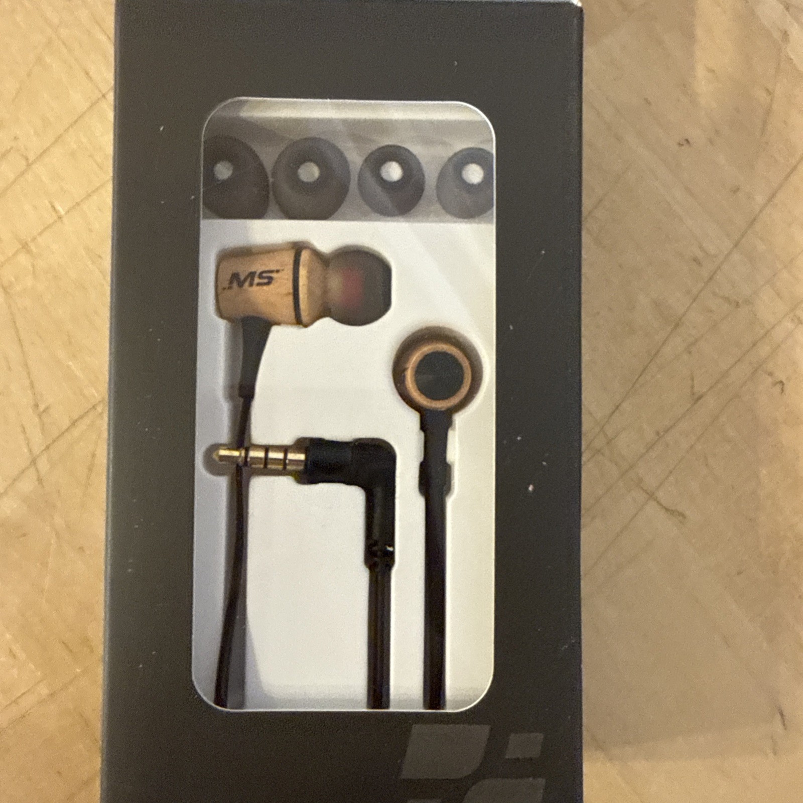 Mobile Spec Wired Buds Wood Buds In Line Mic