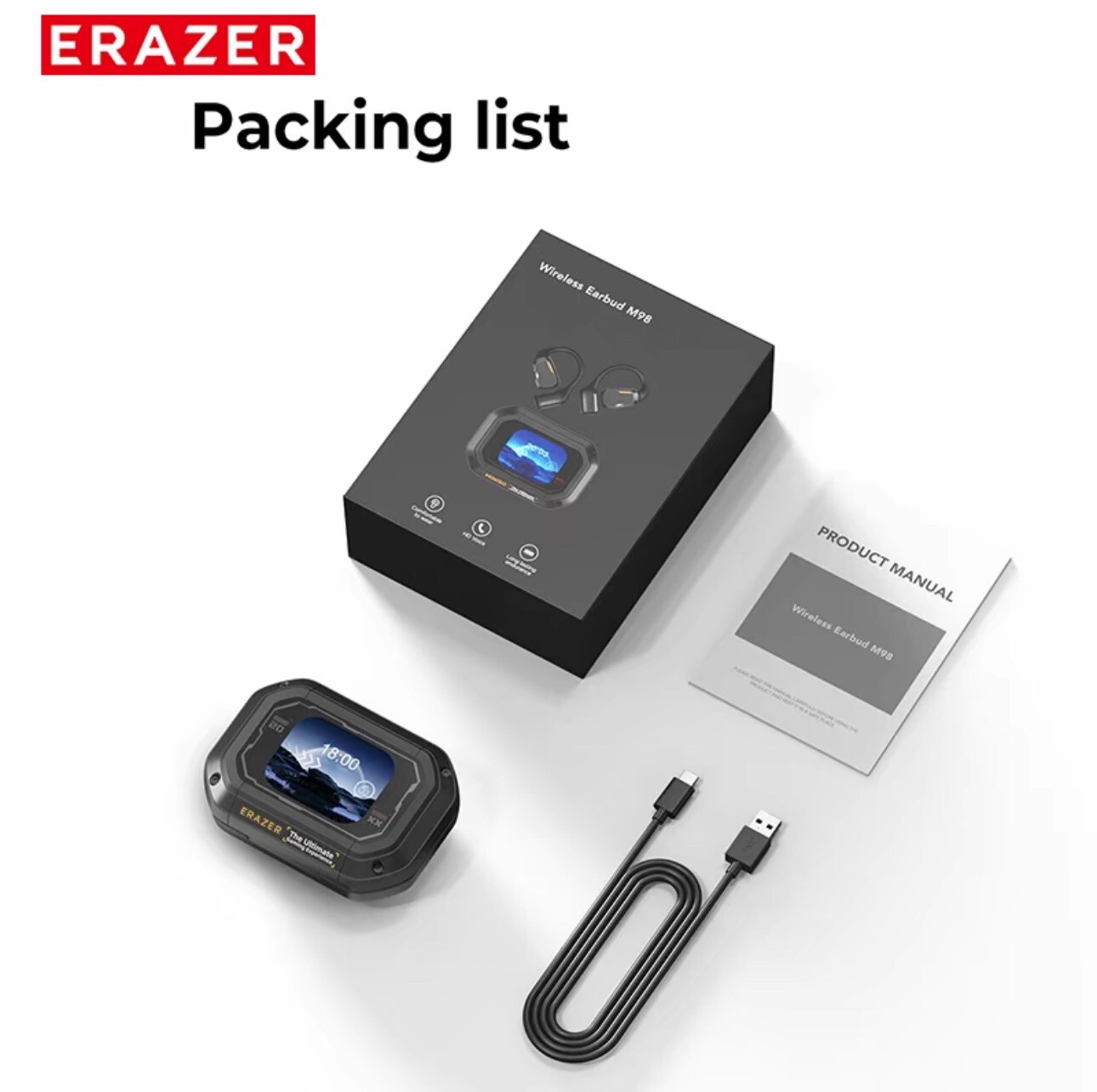 ERAZER XP6 Translate Earbuds Open Free Wireless Bluetooth Earbuds