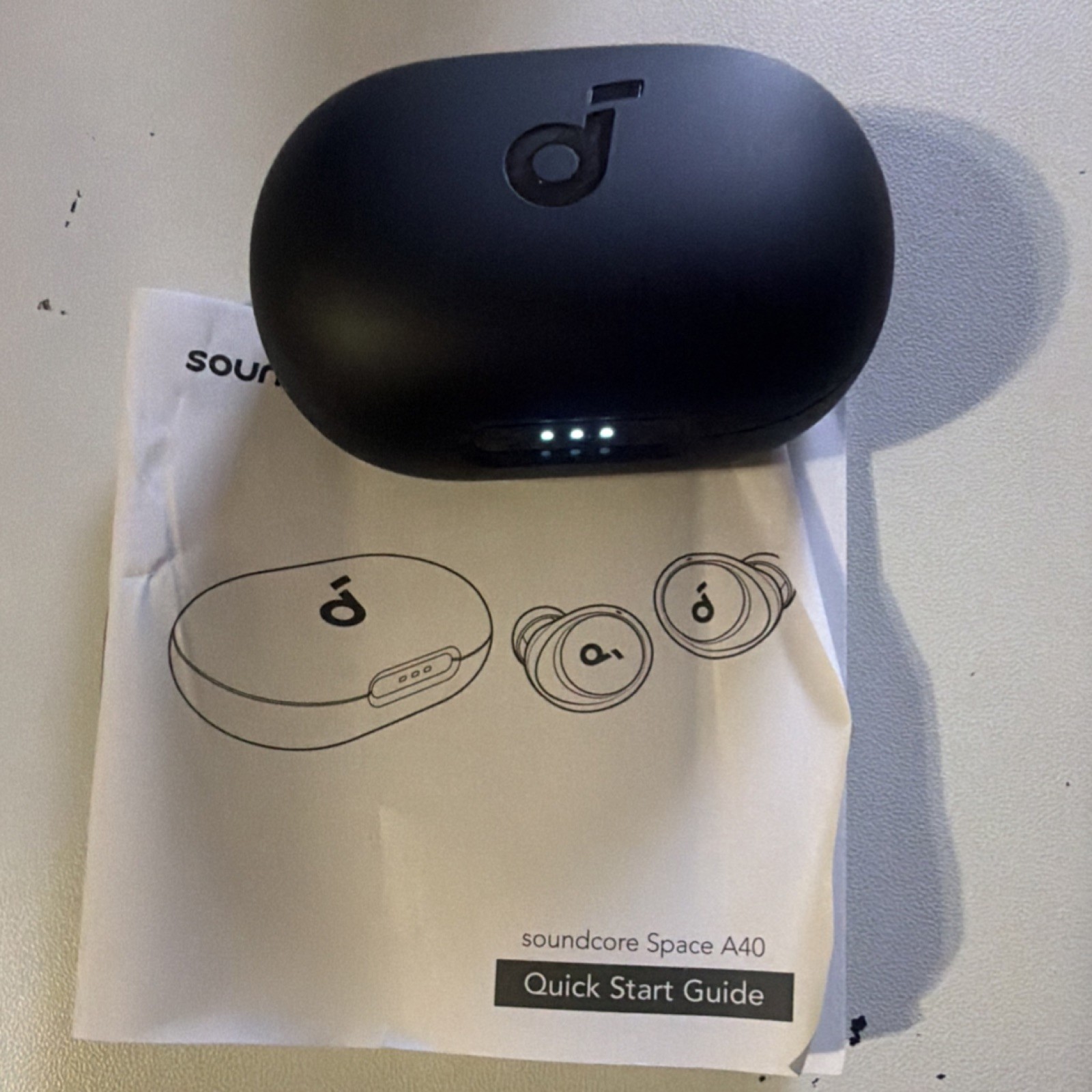 soundcore Space A40 Wireless Bluetooth In-Ear Earbuds Black with Charging Case