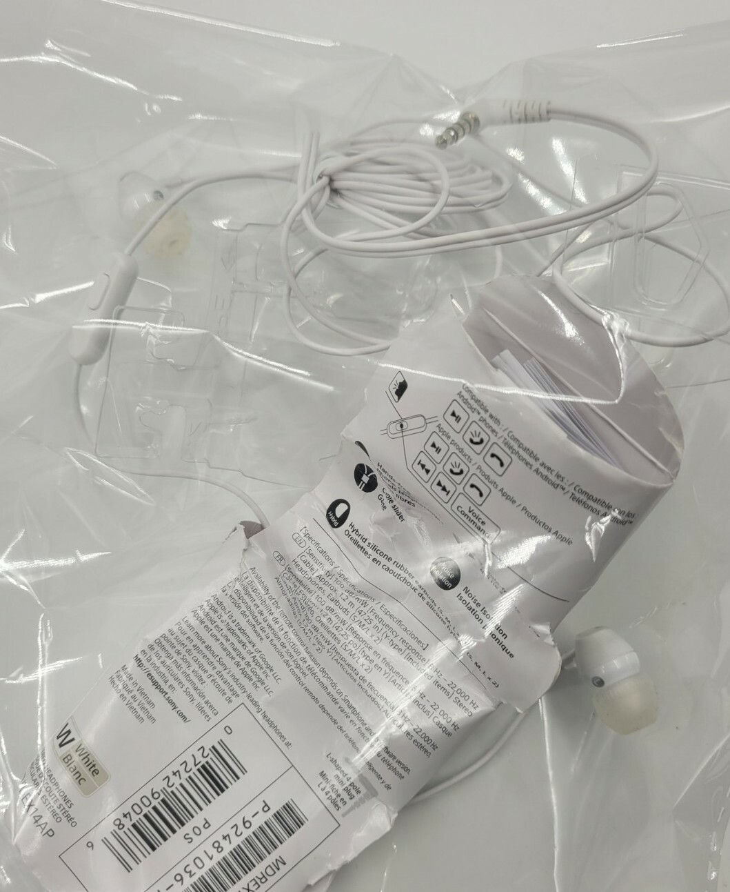 New & Sealed! Genuine Sony MDR-EX14AP Headset Ear Bud Headphones with Mic – NWB
