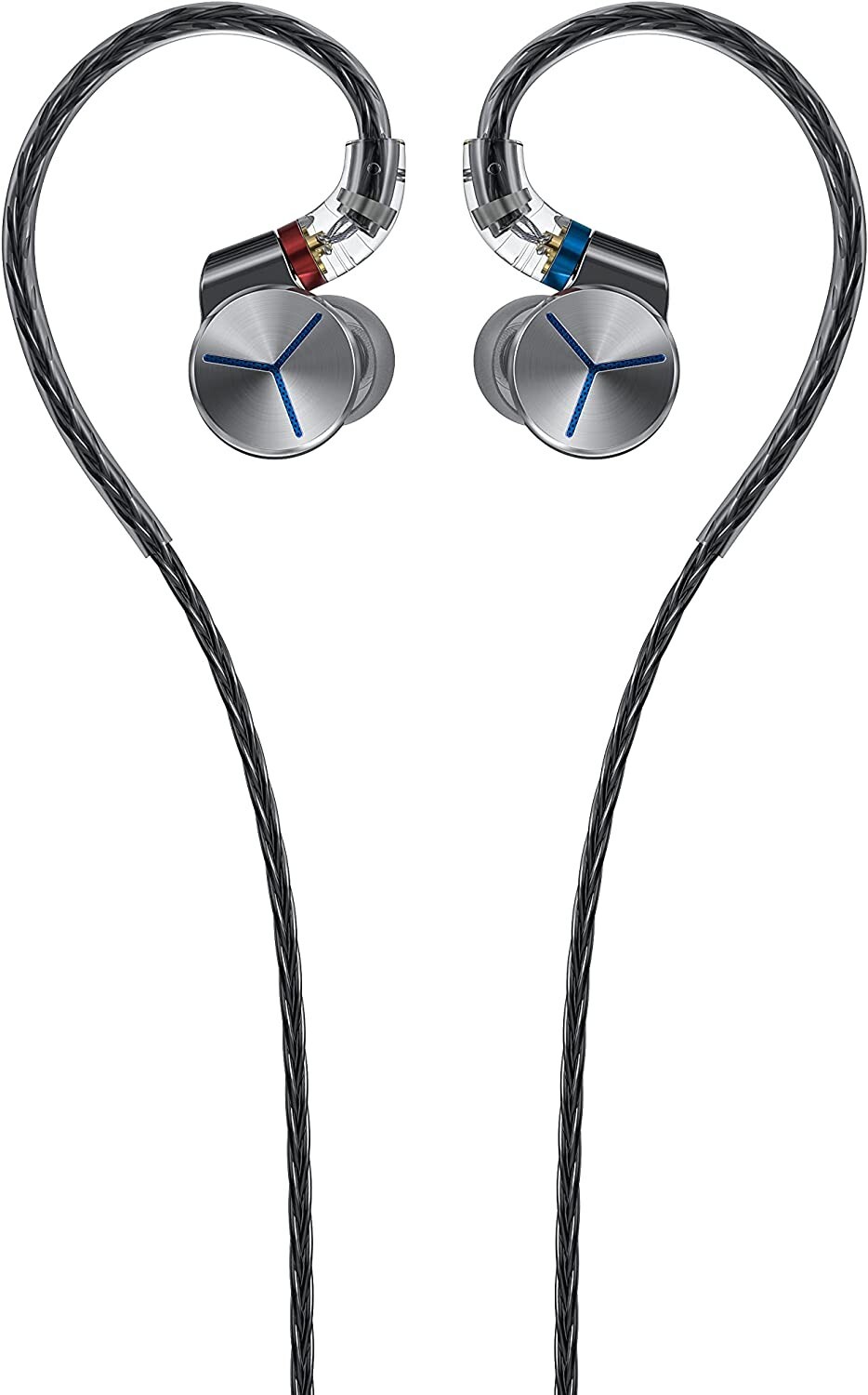 FiiO FA7S Headphone Earphones Wired 6BA High Resolution in-Ear Earbuds (Silver)