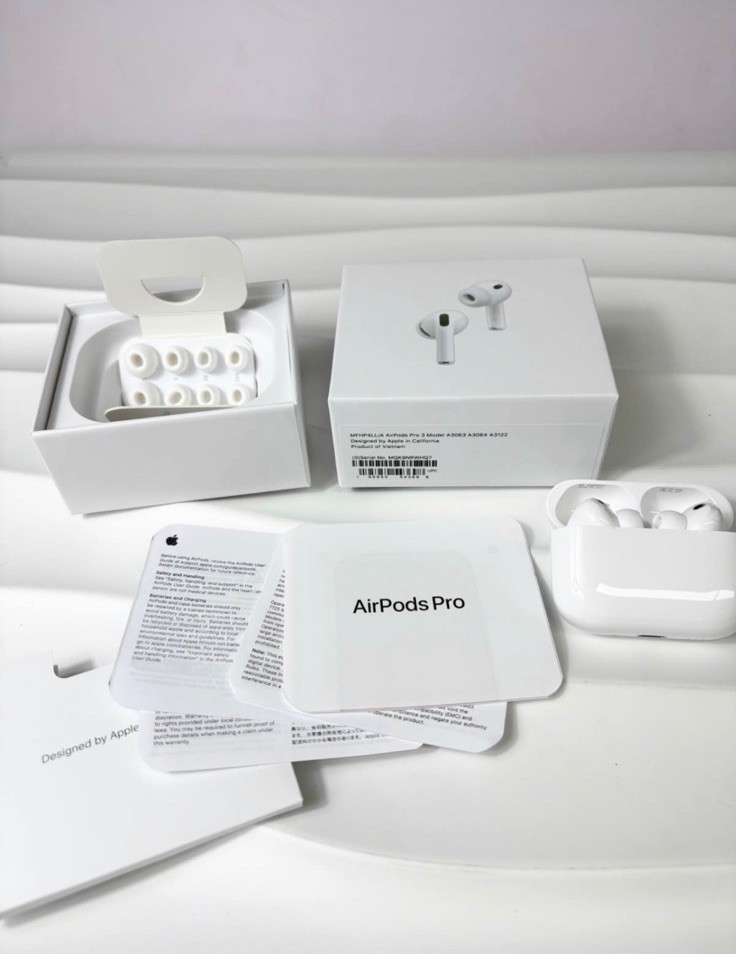 Apple AirPods Pro 3 Wireless Bluetooth Earbuds with Charging Case, White