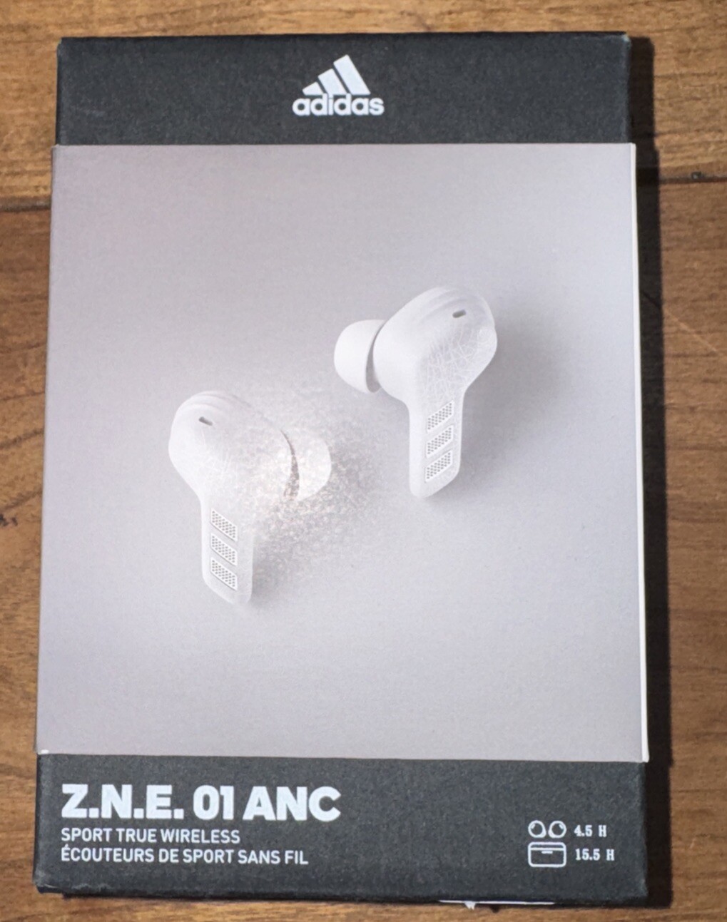 NIB Adidas men adidas Z.N.E. 01 ANC True Wireless Earbuds New Color Light Grey