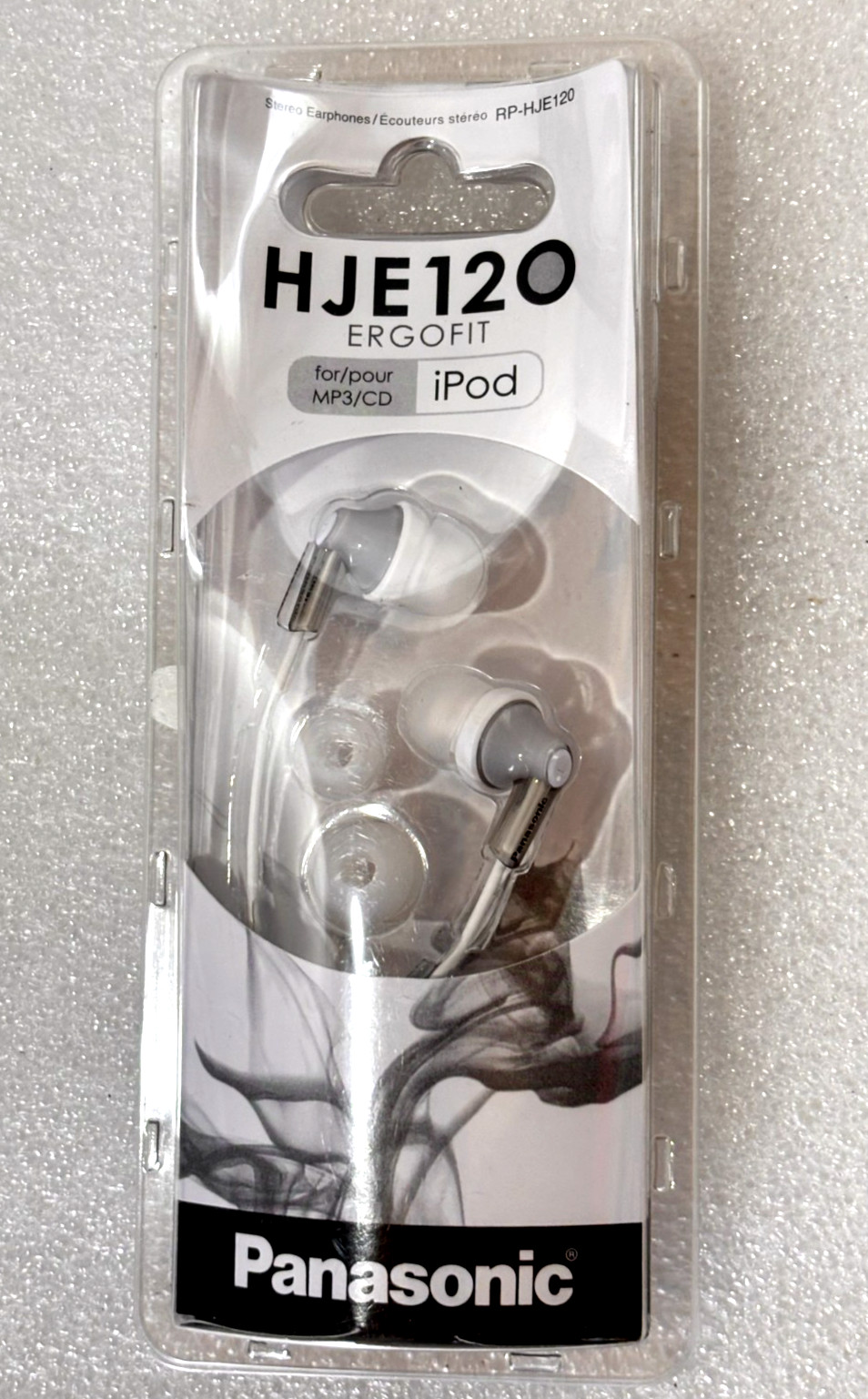 Panasonic Ergo Fit Wired In-Ear Stereo Earbud Headphones White HJE120 SEALED
