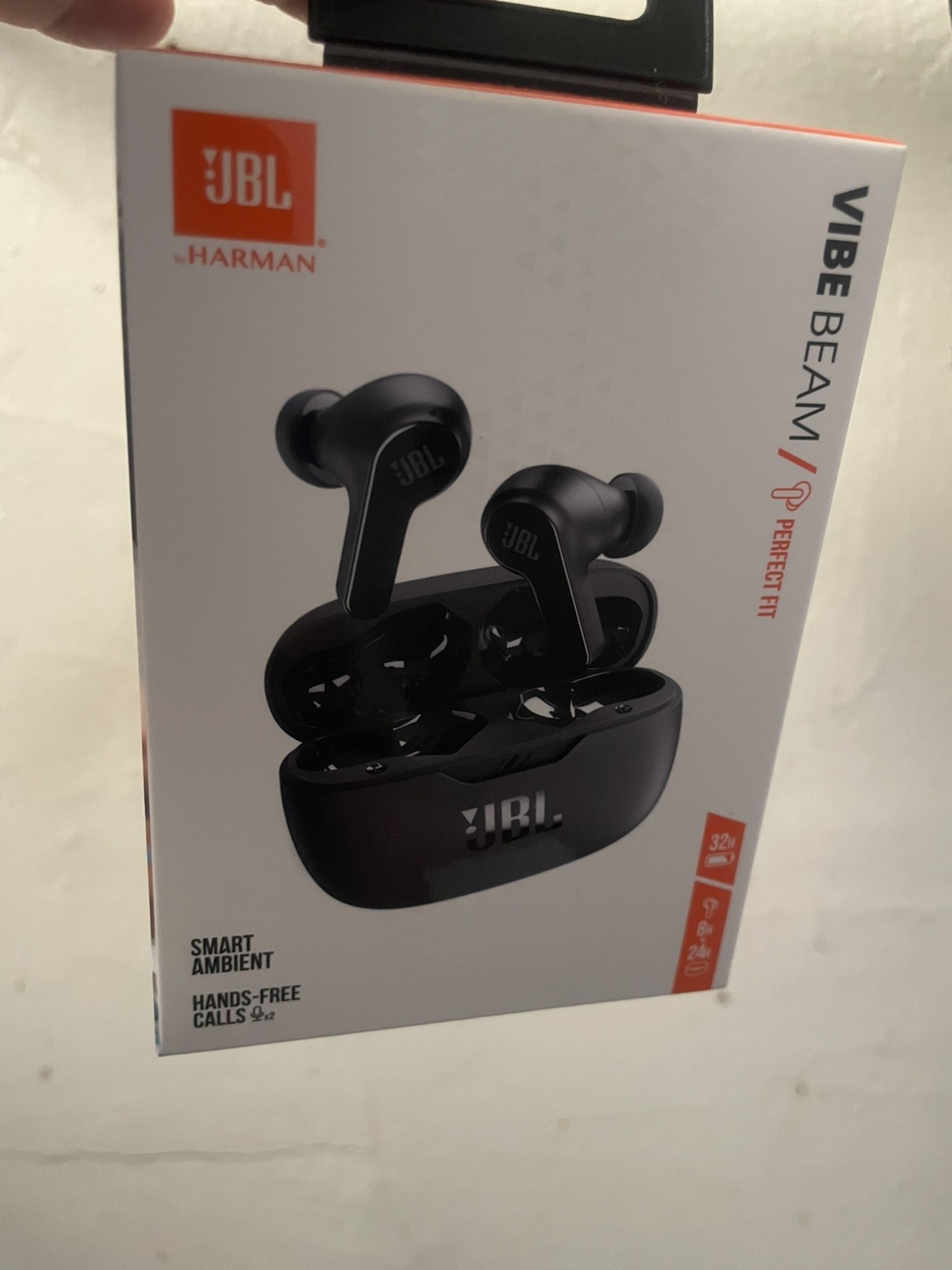 JBL Vibe Beam True Wireless Bluetooth Earbuds – Black