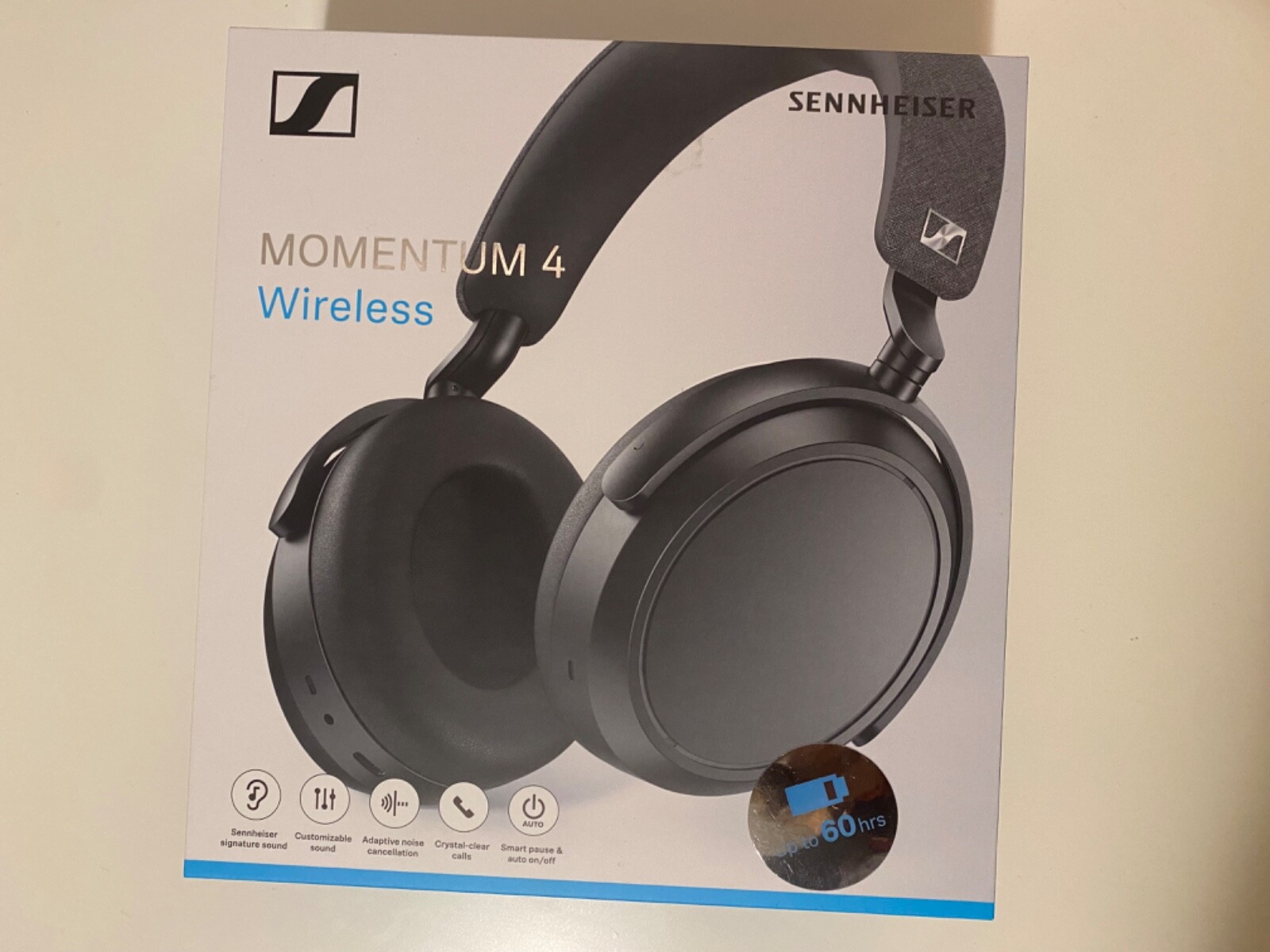 Sennheiser Momentum 4 Over The Ear Wireless Headphones – Black