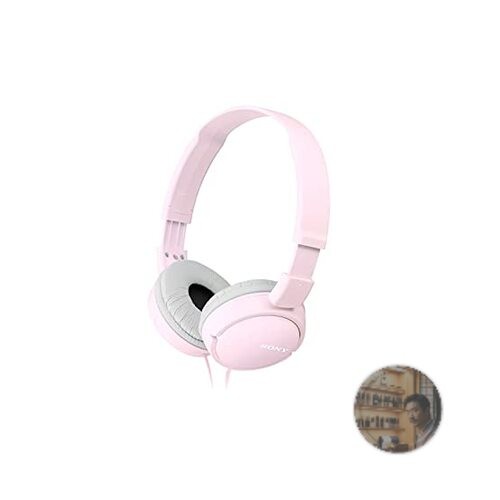 Sony MDR-ZX110 Pink Foldable Closed Back Headphones 30mm Driver New