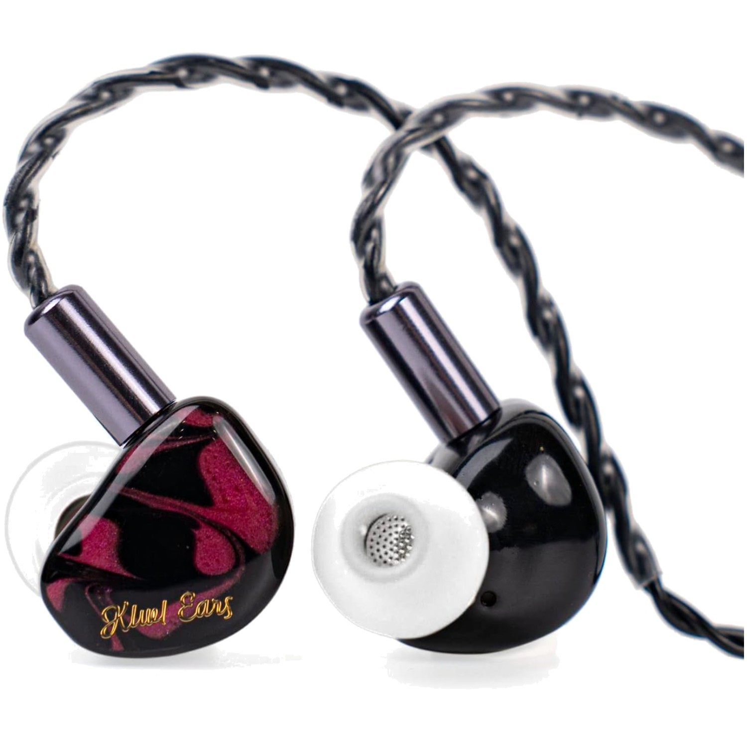 Kiwi Ears Cadenza in Red – 10mm Beryllium Driver Earbuds with Features