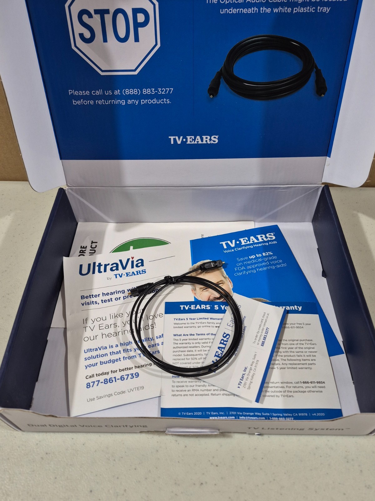 TV Ears 11841 Wireless Dual Digital Headphones – Very Clean – No Tips