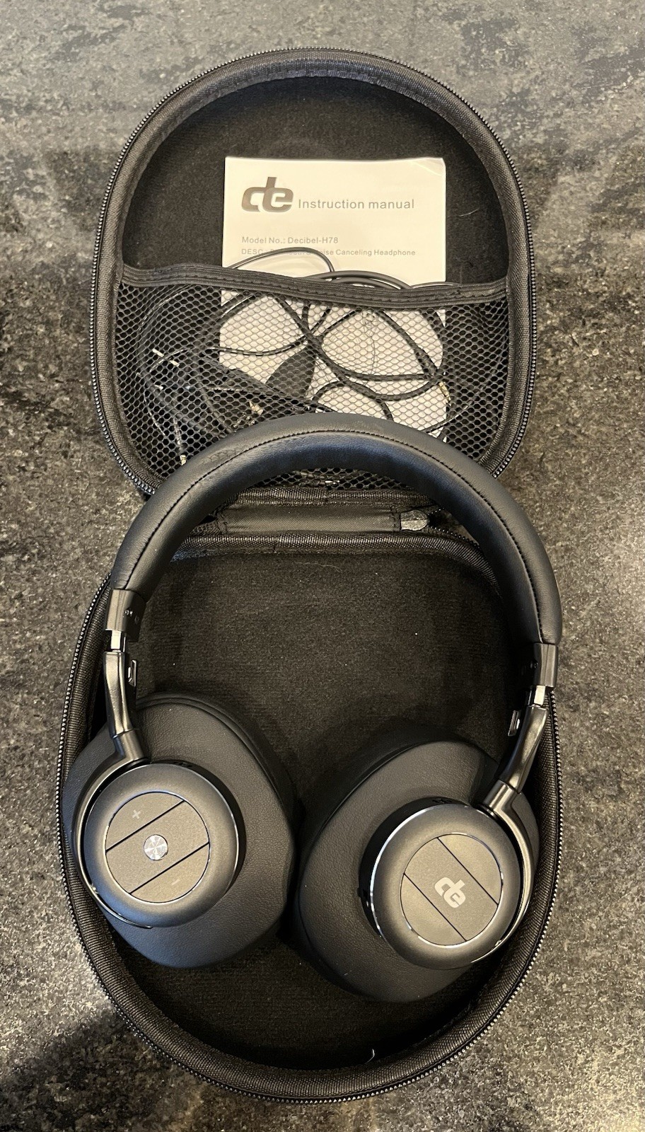 Decibel Electronics H78 Diamond Studio Black Bluetooth Over-Ear Headphones