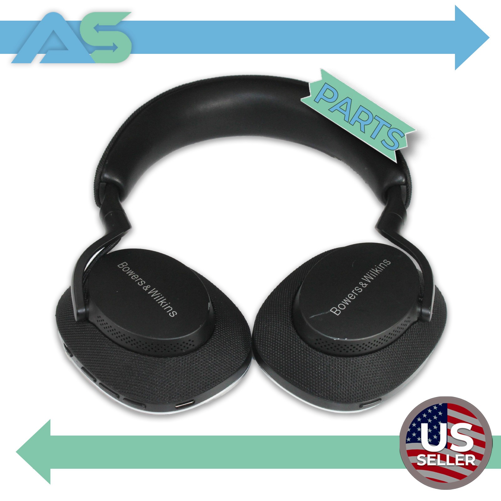 Bowers & Wilkins Px7 S2 Noise Cancelling Over-Ear Headphones NO Earmuffs FP42927