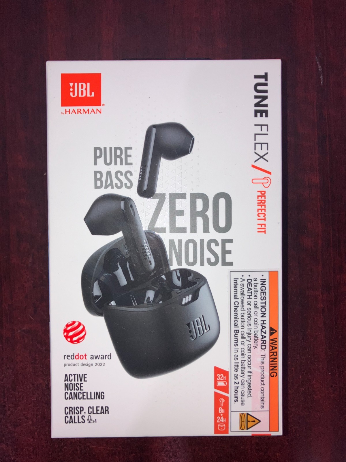NEW JBL Tune Flex True Wireless Bluetooth Active Noise Cancelling Earbuds Black