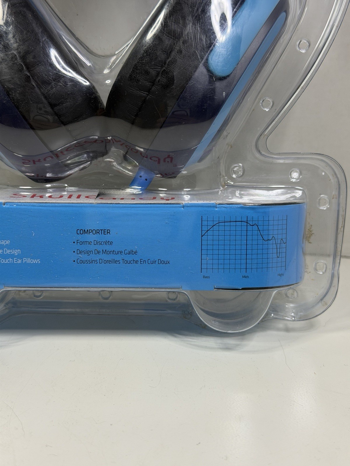 Skullcandy Agent 40mm Blue Hi-Fidelity Over Ear Wired Headphones NEW SEALED RARE