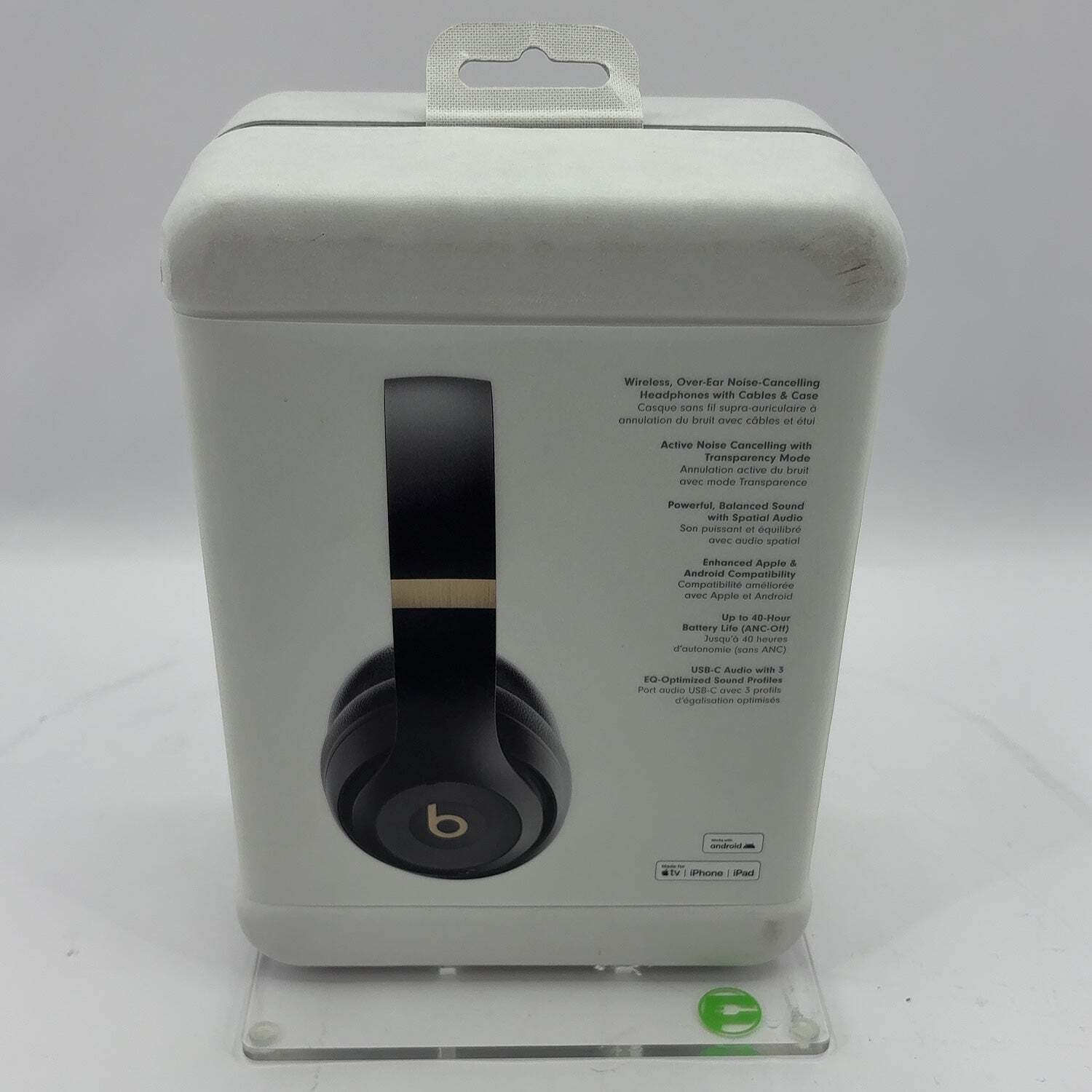 New Beats Studio Pro Wireless Over-Ear Bluetooth Headphones Black Gold MC2N4LL/A