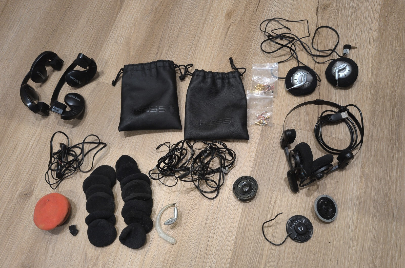 Koss PORTA Pro MMCX Modded Plus KSC75/YAXI pads/Extras for Parts/Mods Bluetooth