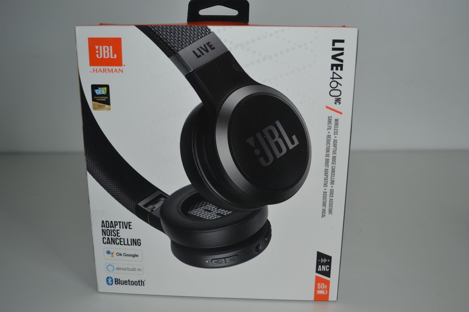 JBL, Harman, LIVE 460nc., Head Phones, Alexa, Ok Google, Bluetooth, Wireless