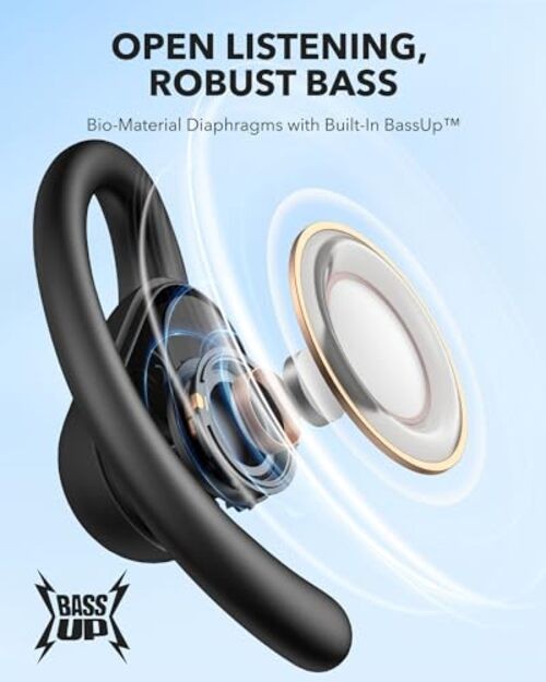 by Anker V30i Open-Ear Headphones, Ultra-Comfort, Lightweight Design, Snug