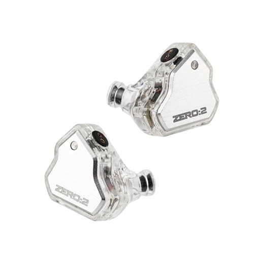 Linsoul 7Hz x Crinacle Zero:2 In-Ear Monitors Wired Earbuds Silver No Mic