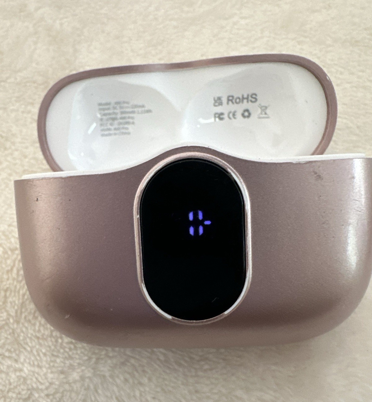 Wireless Bluetooth Earbuds Model A90 Pro with Charging Case – Pink