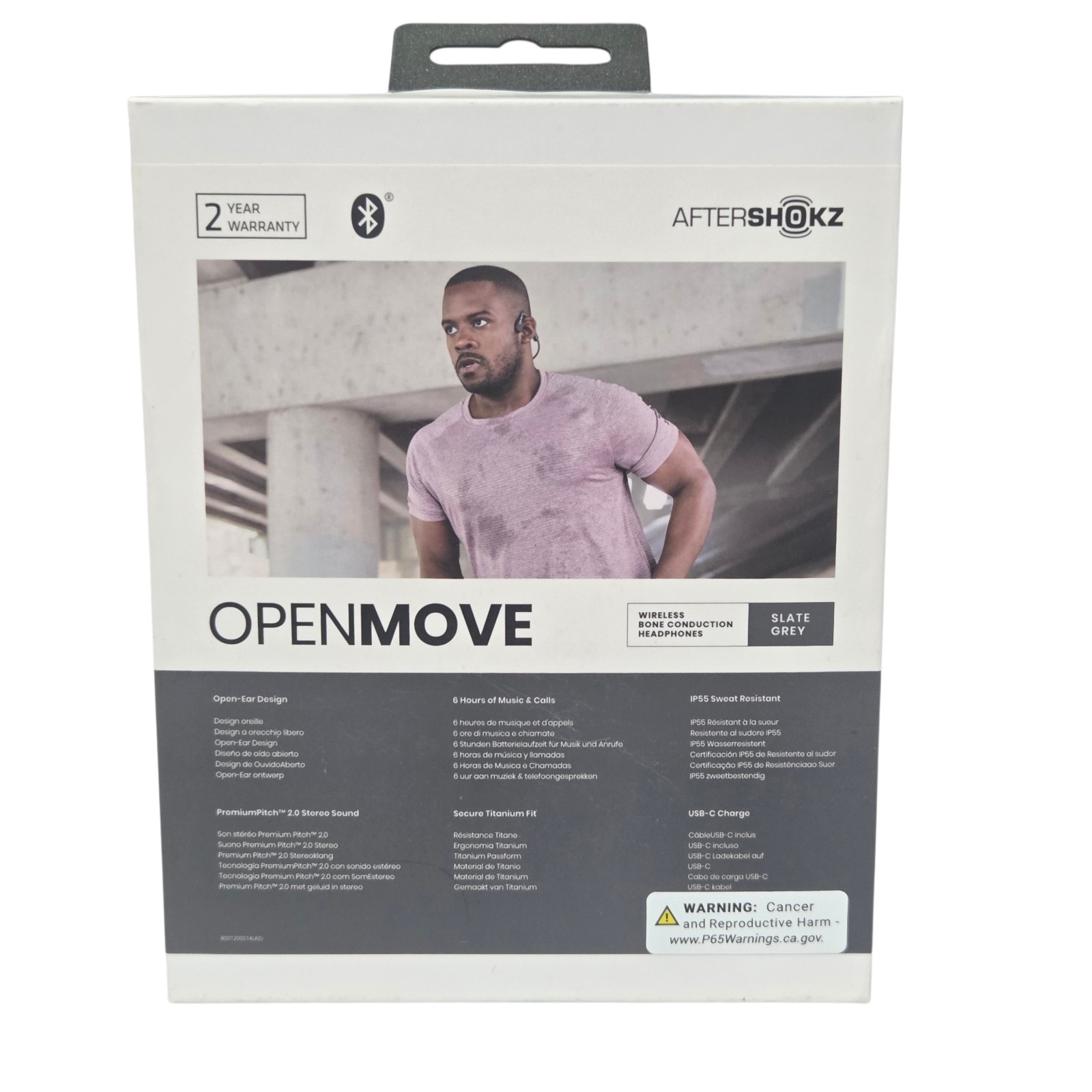 SHOKZ OpenMove Wireless Bone Conduction Bluetooth Sport Headphones NEW IN BOX
