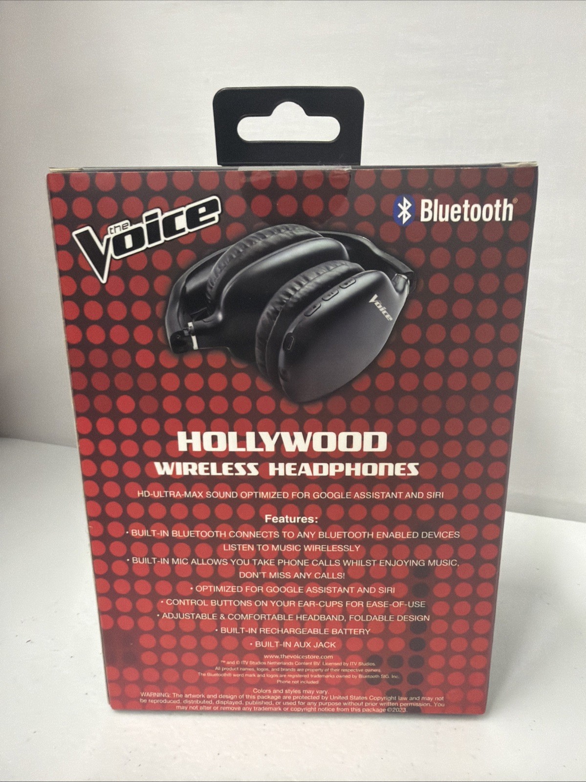 The Voice Hollywood Wireless Headphones Bluetooth Built In Microphone