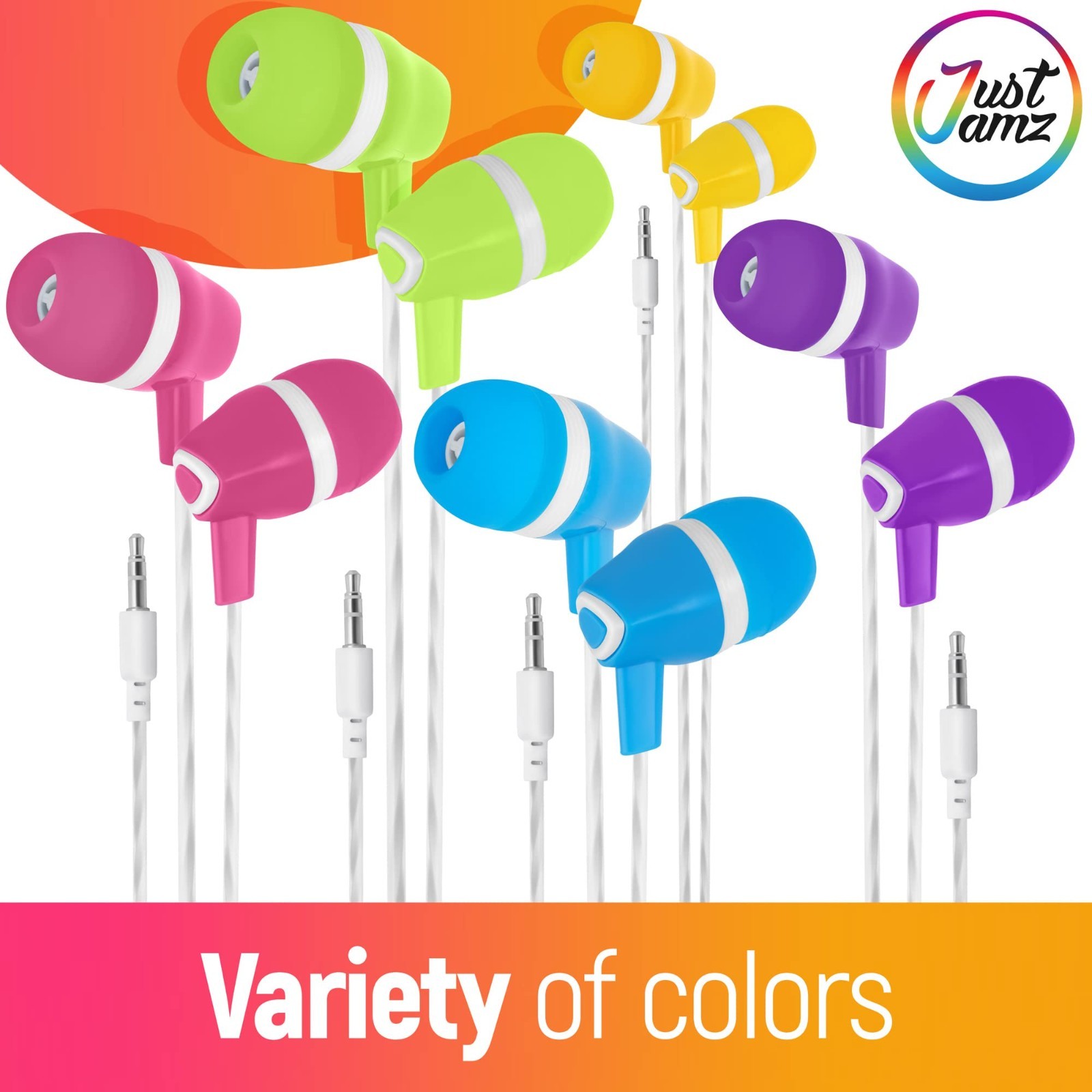30 Pack Bulk Wired Earbuds for Kids – Classroom Earphones with 3.5mm Jack – Asso