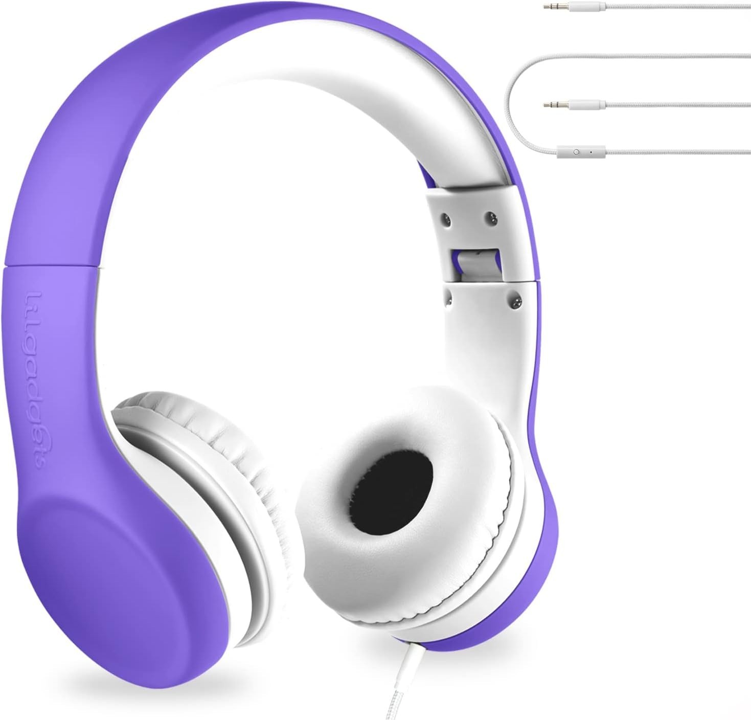 LilGadgets Connect+ Wired Headphones w/Microphone, Vol Limiting, Noise Reduction