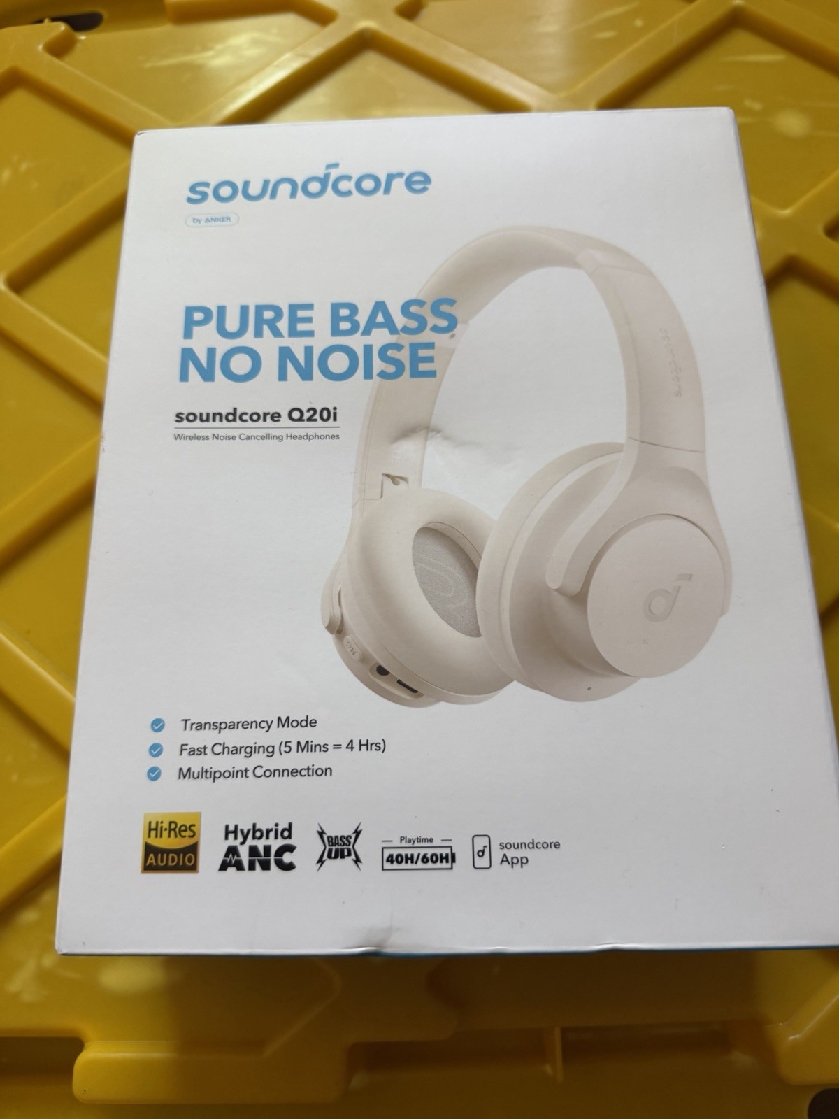 Soundcore Q20i Over Ear Hybrid Active Noise Cancelling Headphones – SEALED