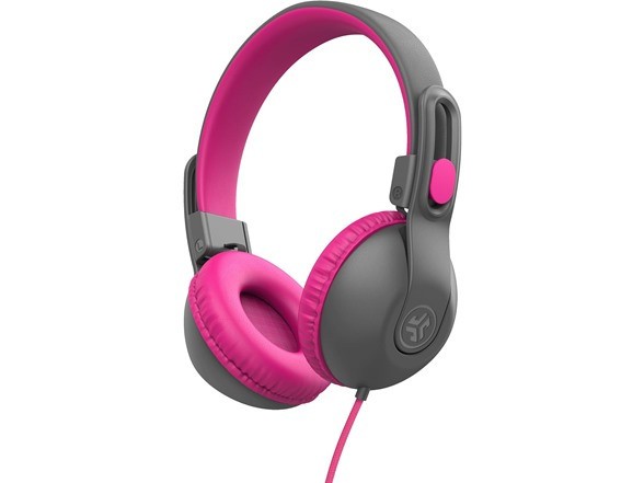 JLab JBuddies Studio 2 Kids On-Ear PINK Kids Wired Headphones w/ Mic NEW !!!