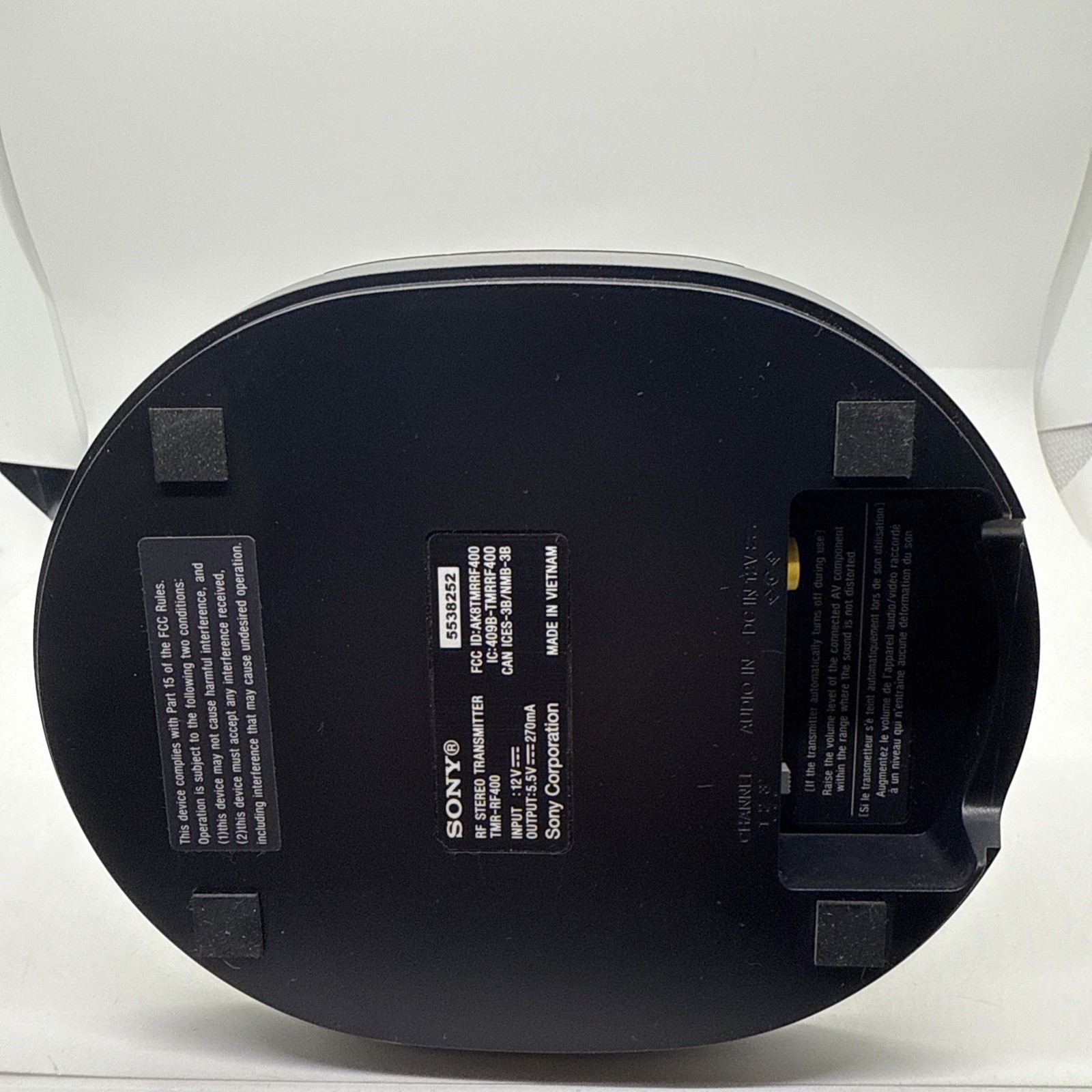 SONY WH-RF400R Wireless Headphones Transmitter Charging Base ONLY