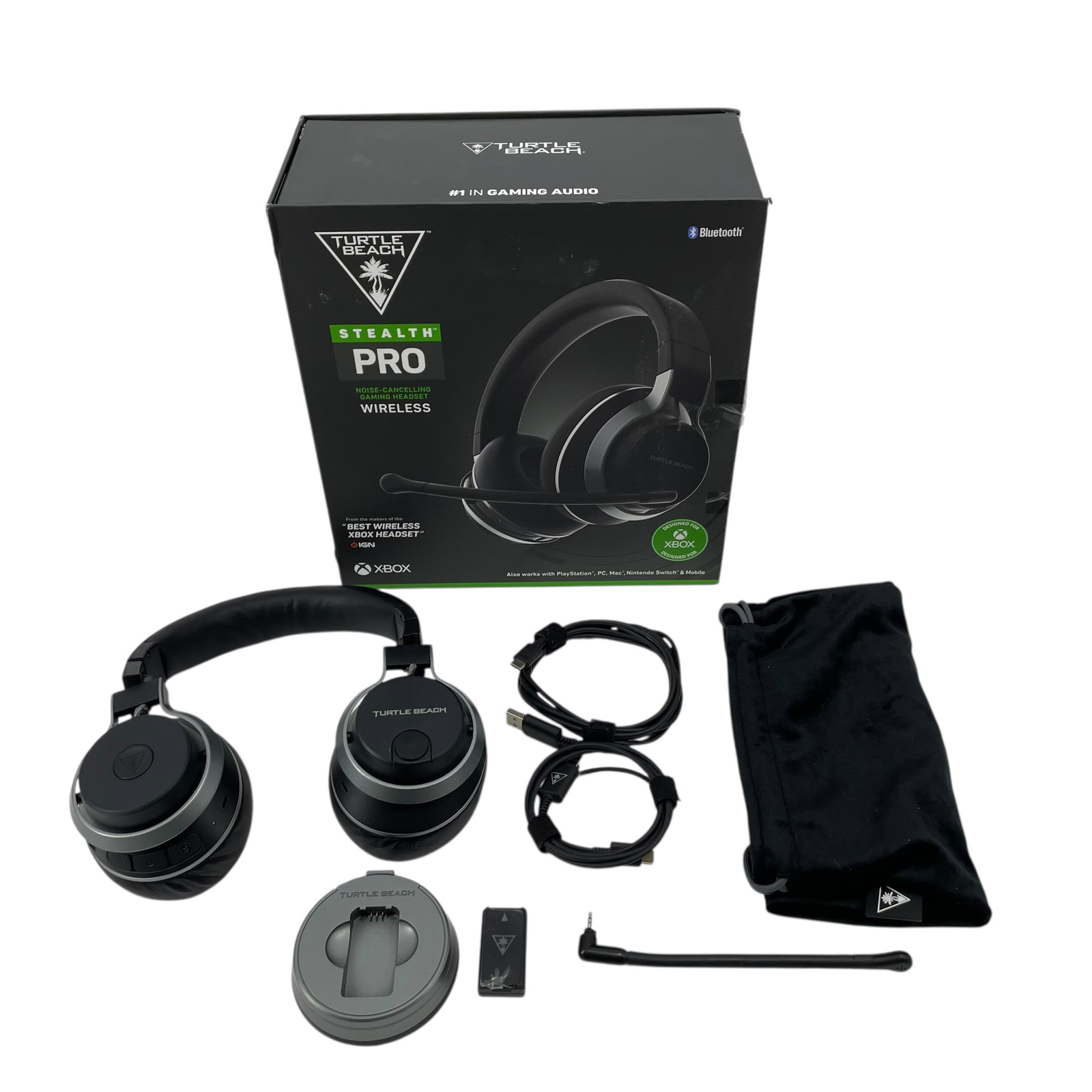 NO MIC Turtle Beach Stealth Pro Xbox Edition TBS-2360-01 Gaming Headset #MI3608