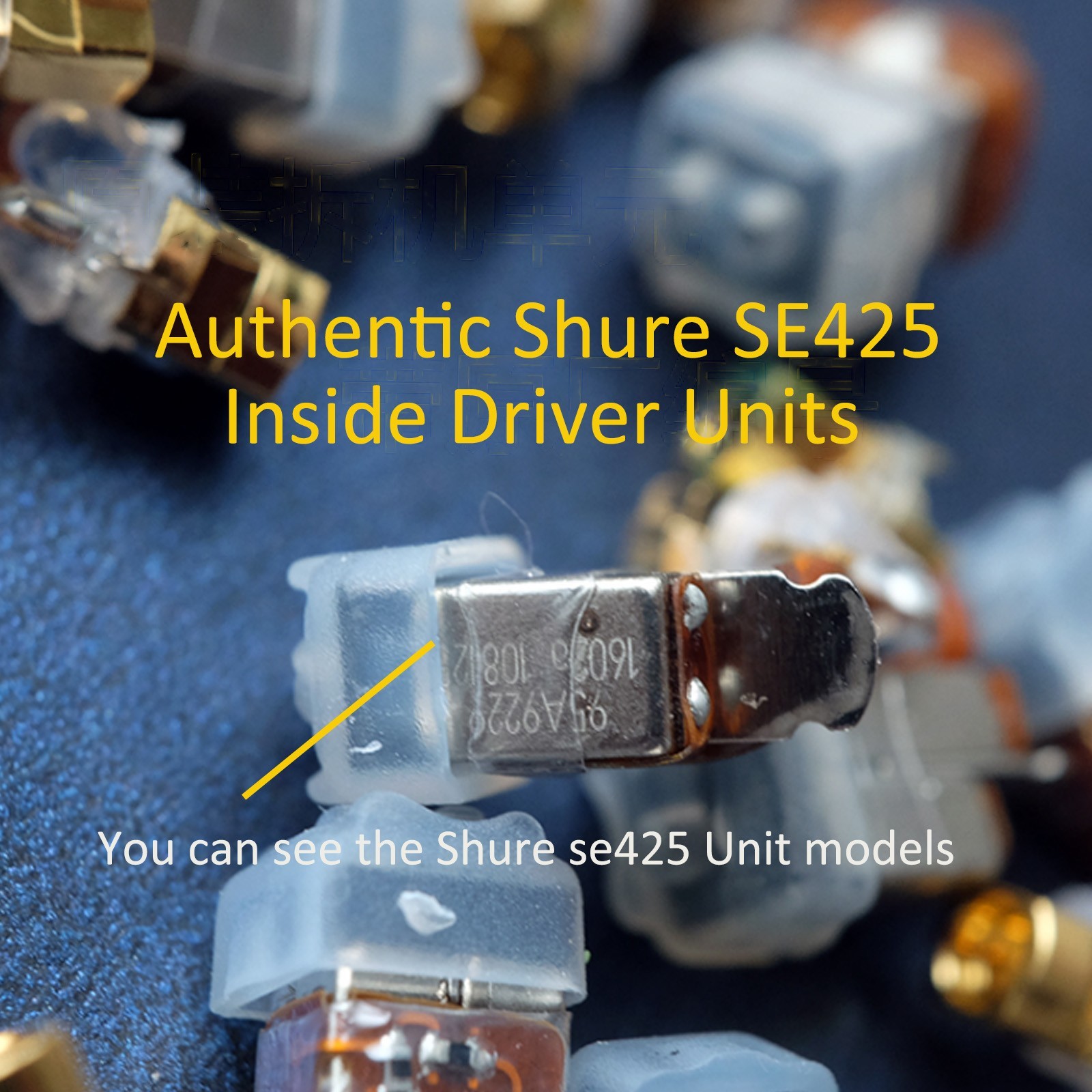 Used Authentic Shure SE425 Inside Driver Units with SE535 Cover Headphone