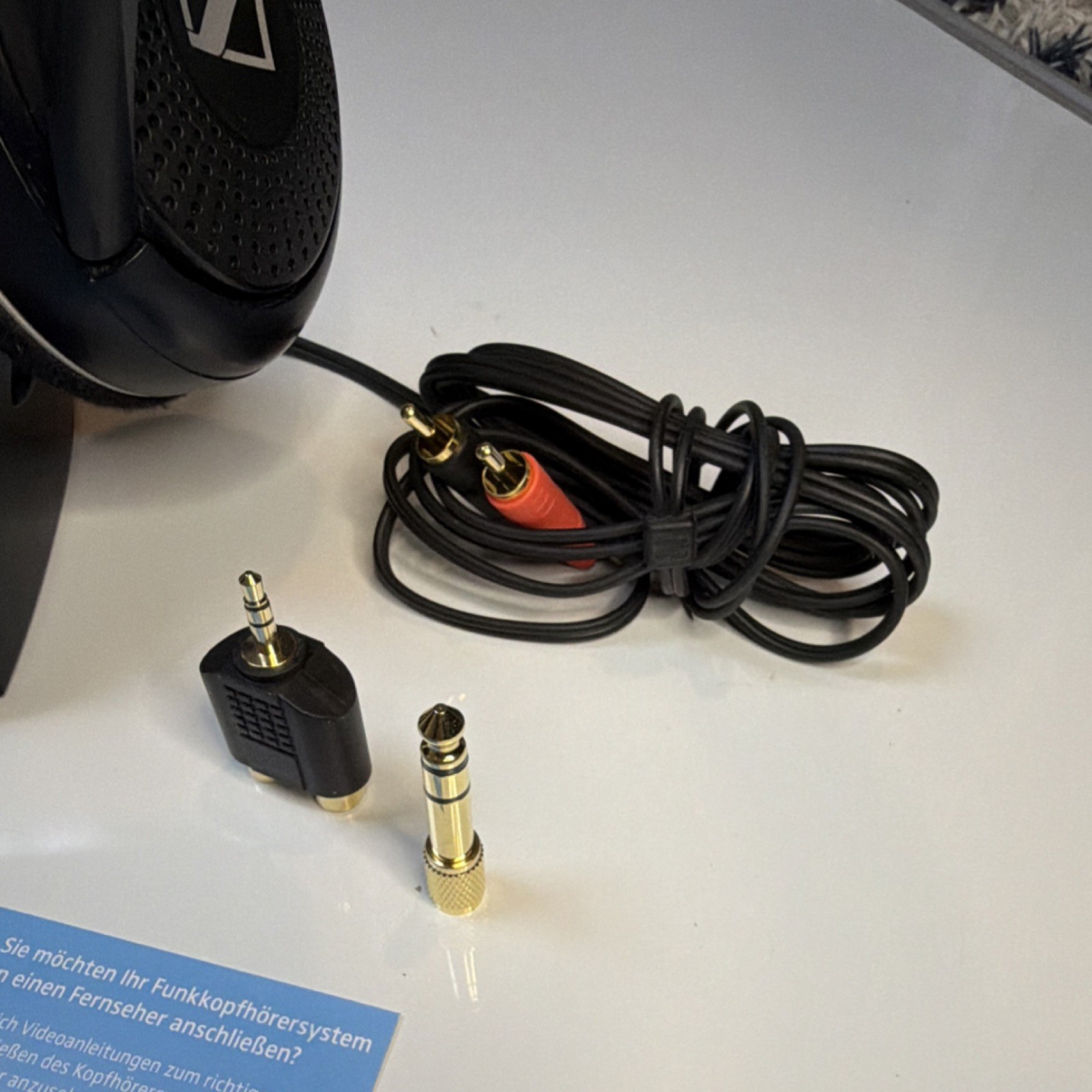 Sennheiser RS120 Wireless Headphones w/ Base Dock Untested Parts/Repair
