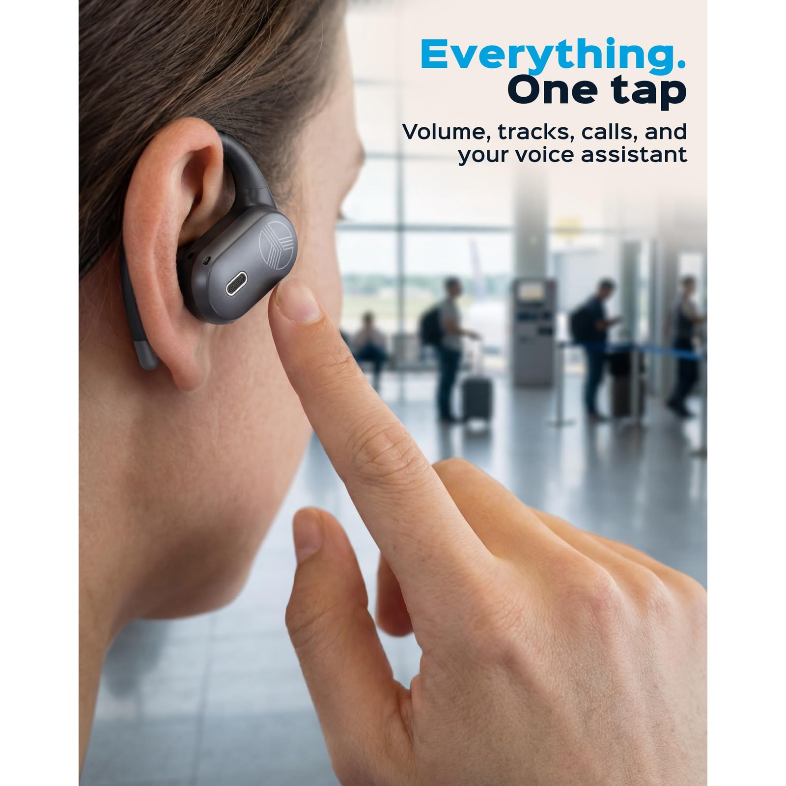 TREBLAB X-Smart AI Wireless Bluetooth Translation Earbuds – Gaming Mode, 4 Mics