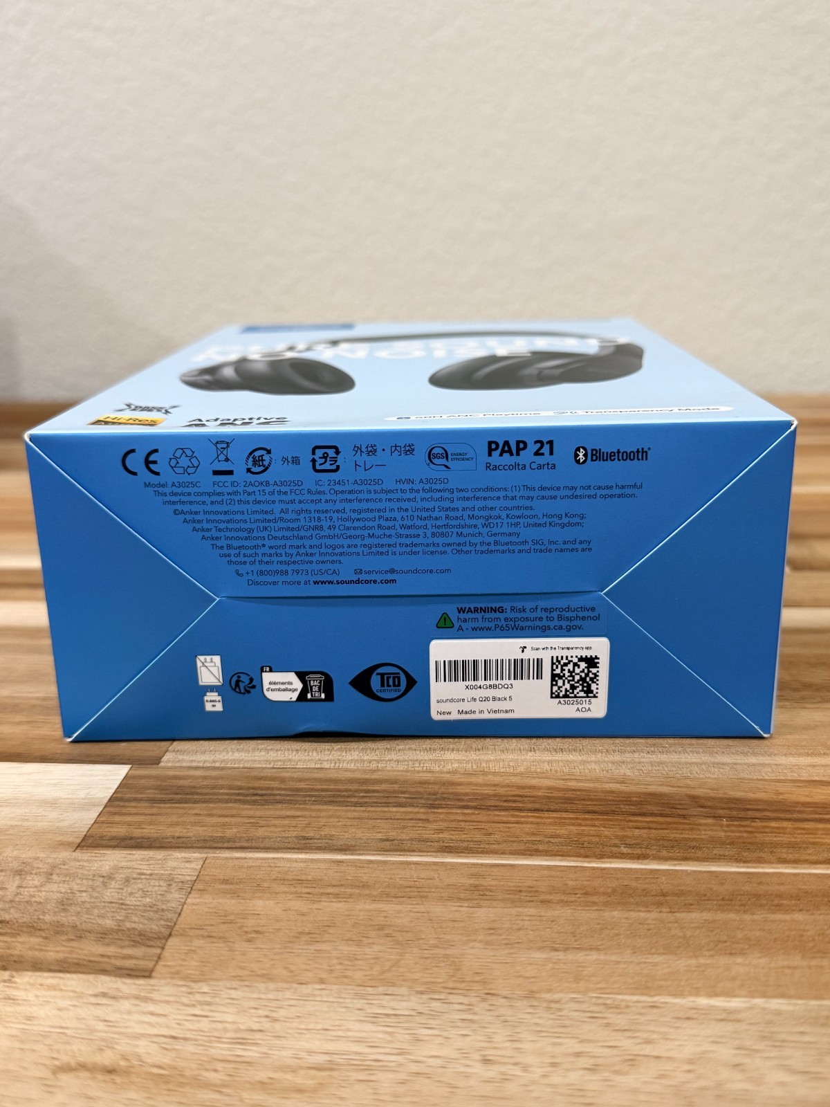 Soundcore by Anker Life Q20 Wireless Over Ear Headphones Active Noise Cancelling