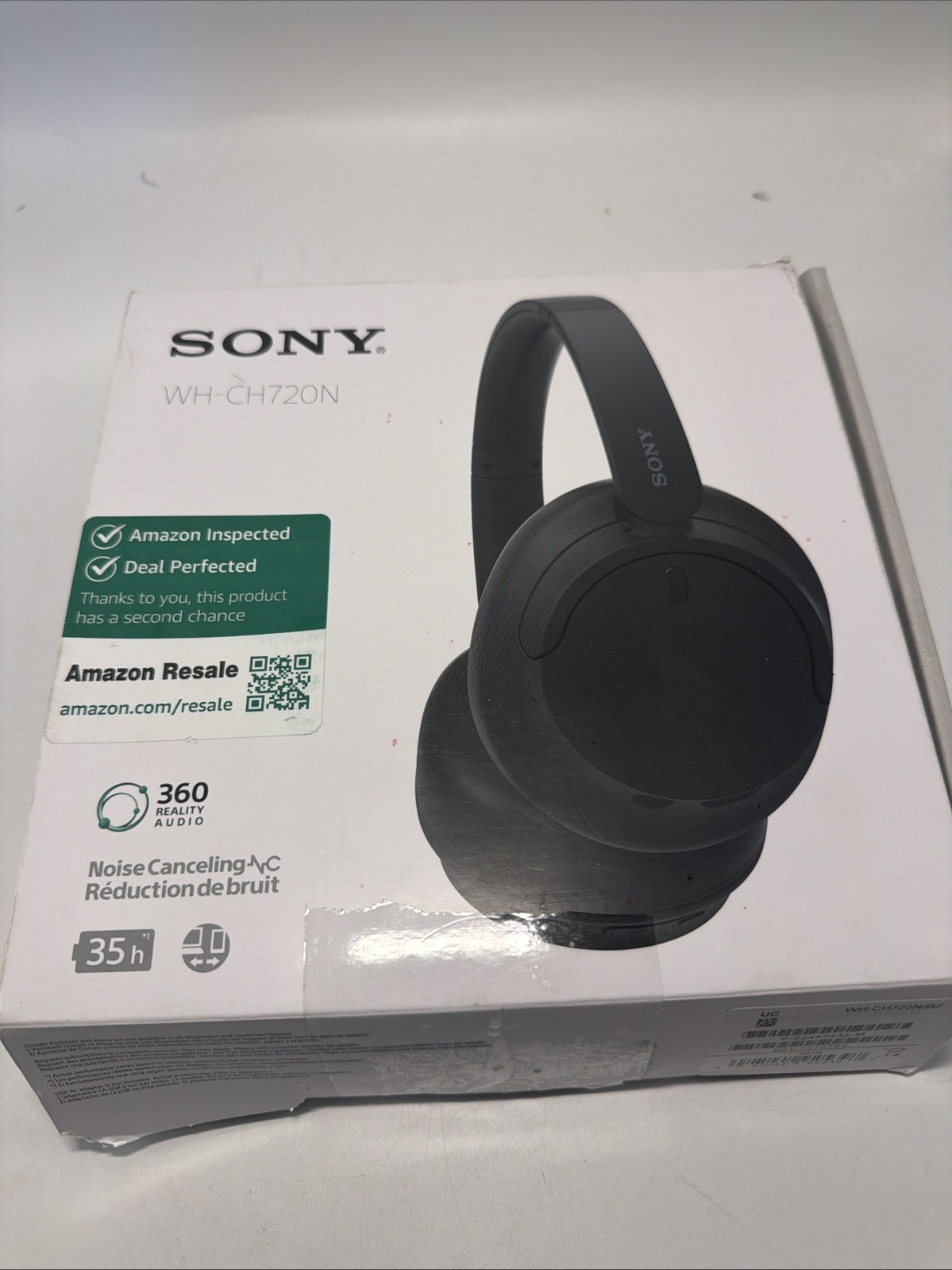 Sony WH-CH720N Wireless Noise Cancelling Headphone, Black Open Box