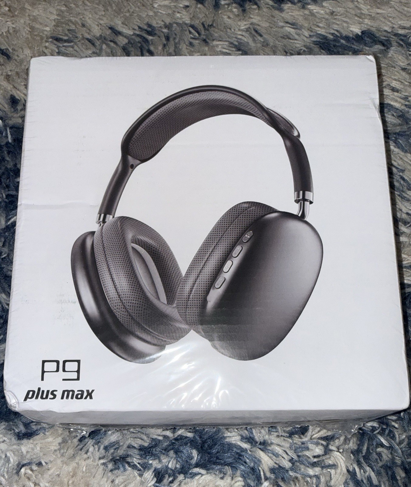 P9 Plus Max Over-Ear Bluetooth Headphones w/ ANC Mic 50mm Black