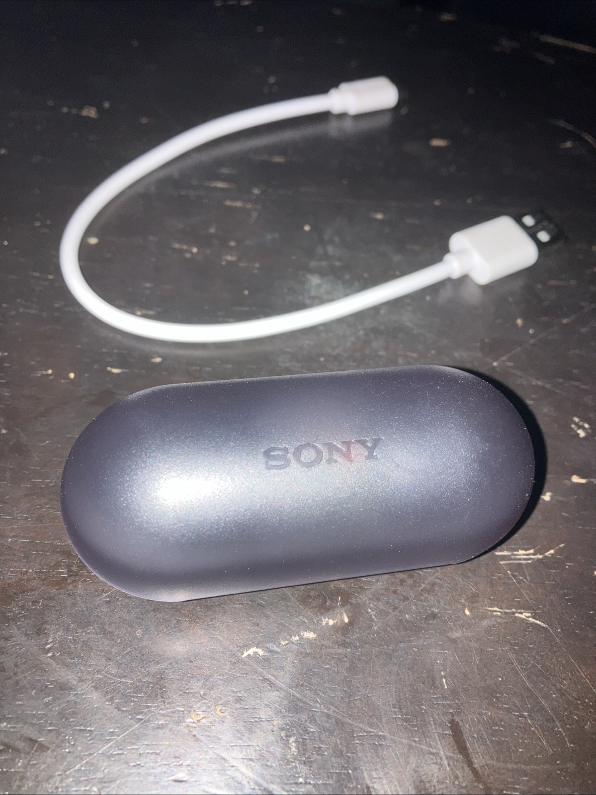 Sony Earbuds YY2952 Black WF-C500. Used Works