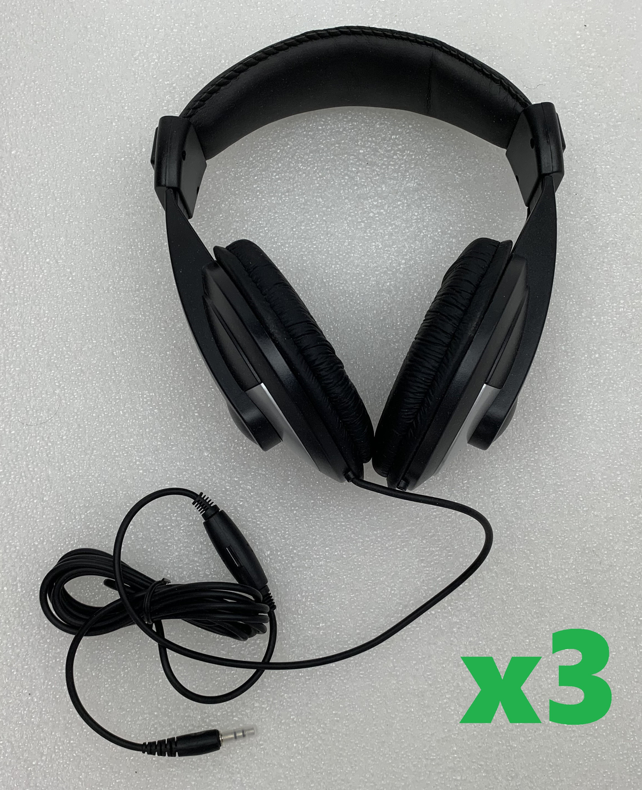 New Open Box Lot of 3 SynchroTech Over Ear Stereo Headphones P/N:GG-MM-HEADPHONE
