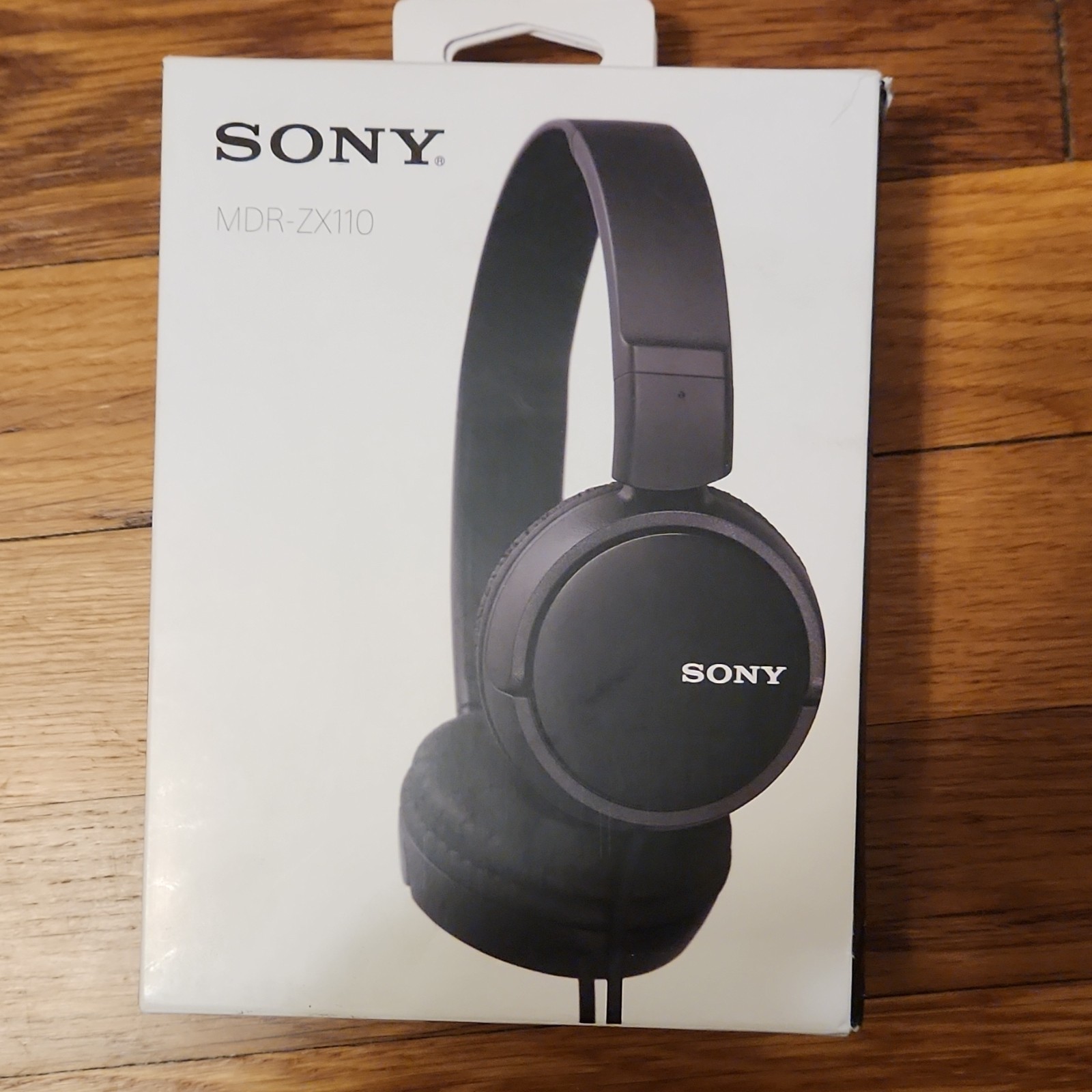 Sony MDR-ZX110 Headphones Black 3.5mm Wired 30mm Driver Foldaway Adjustable