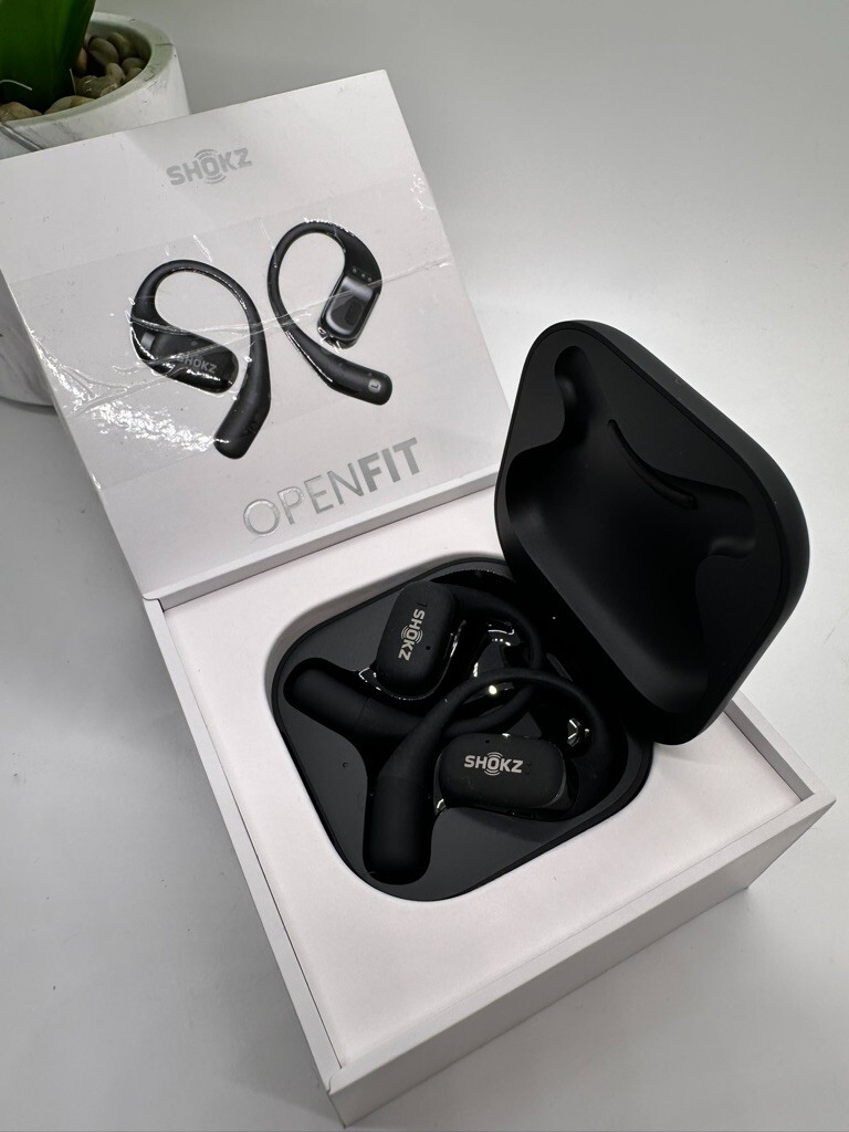 Shokz OpenFit Air True Wireless Bluetooth Headphones – Black (T511-ST-BK-US)