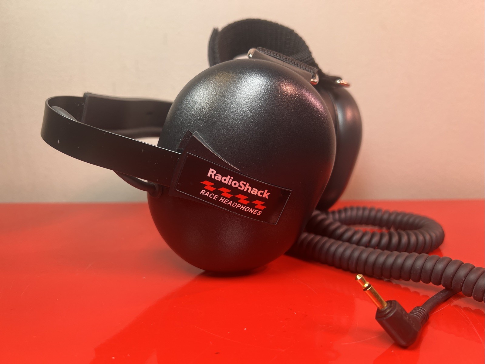 RADIO SHACK Race Scanner Headphones Volume Control-Adjustable *CLEAN*